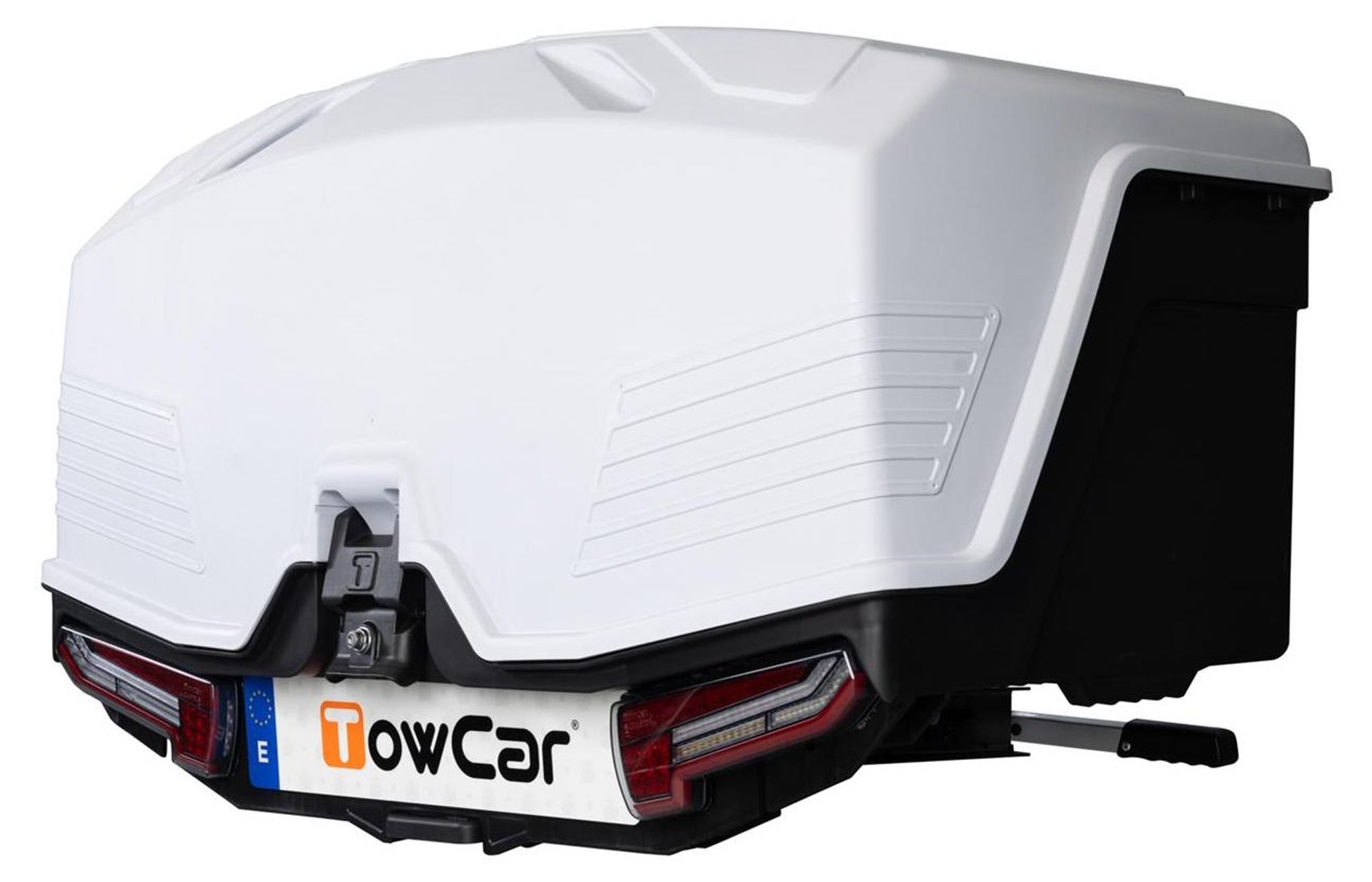 Towbox Alpha Classic Grau - Anhängerkupplungs-Gepäckbox
