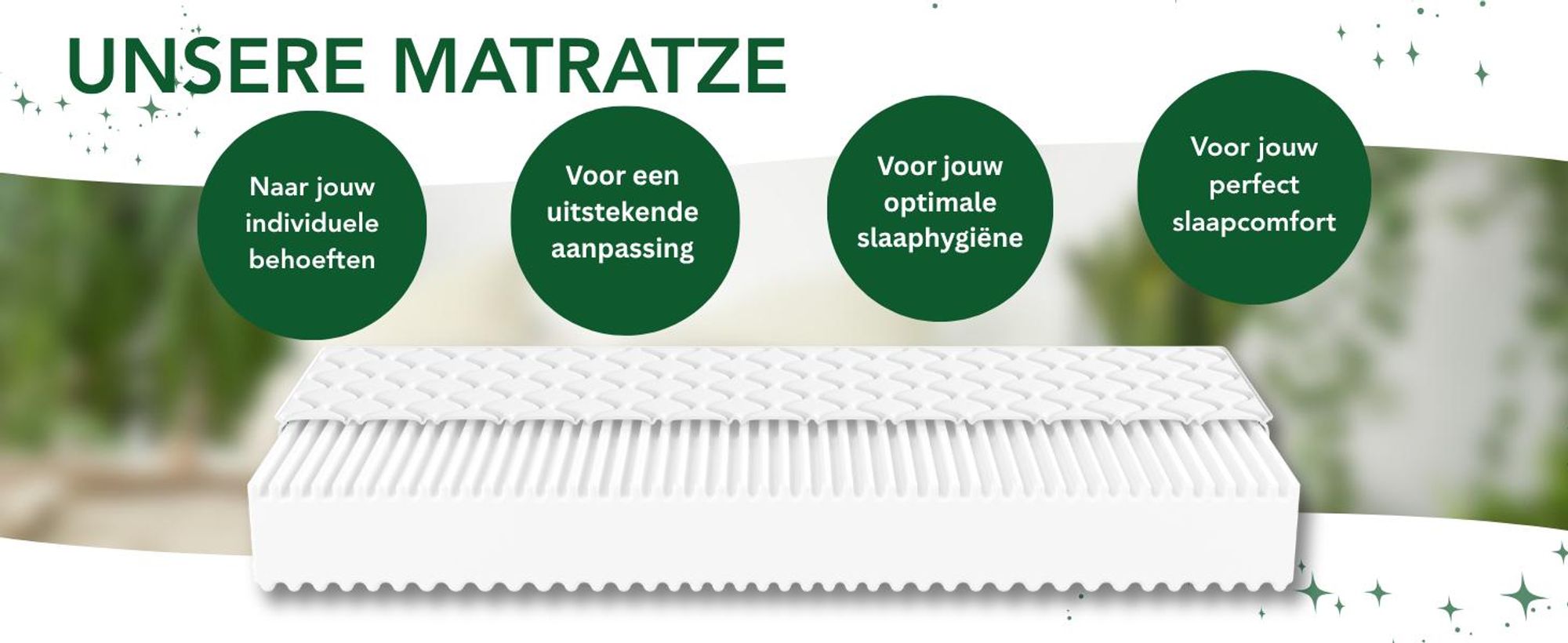 Ergonomische 7-zone XXL omkeerbare matras | 200 x 200 cm | 22 cm | H2 & H3 | Ergo Flex XXL
