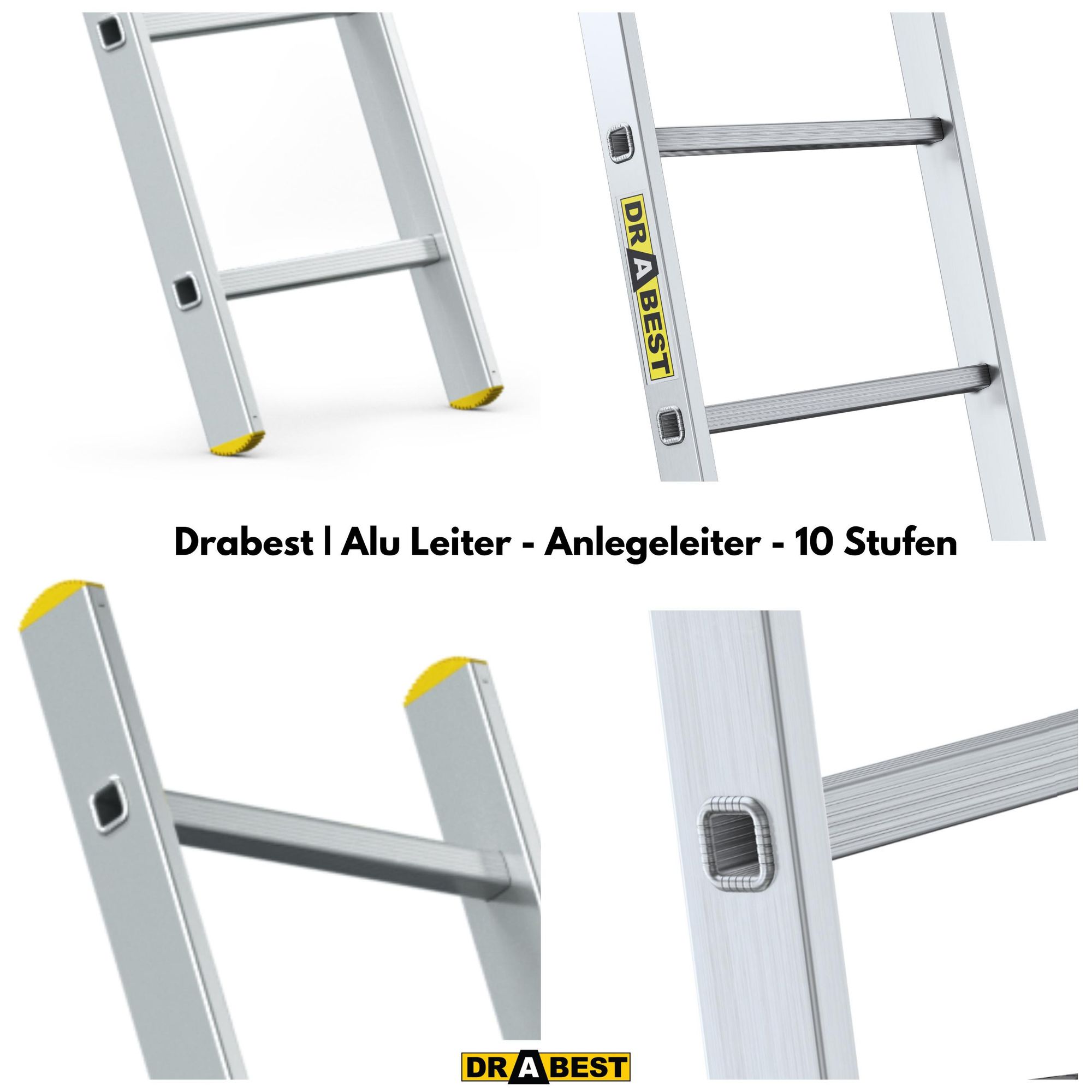 Drabest, Leiter, Aluminium-Leiter, Leitern, leiter dach, leiter kaufen, Anlegeleiter