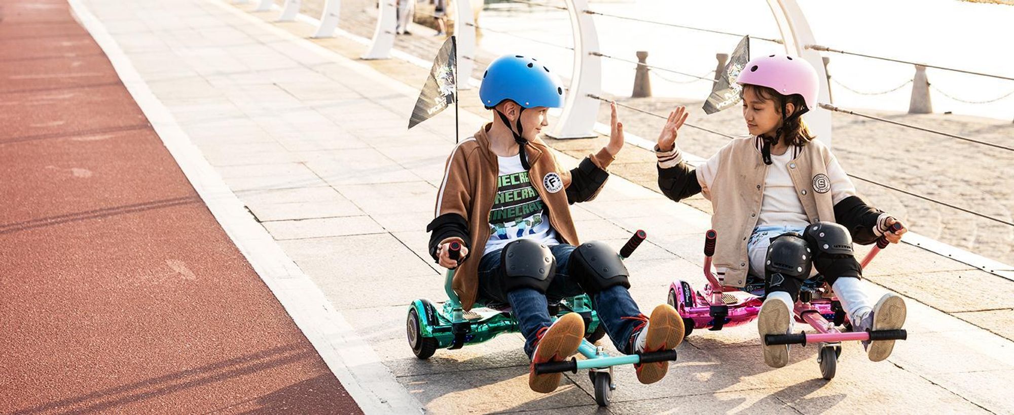 MEGA MOTION Hoverboard,Elektro Scooter 6,5 LED E-Balance Scooter mit Motorbeleuchtung und Bluetooth