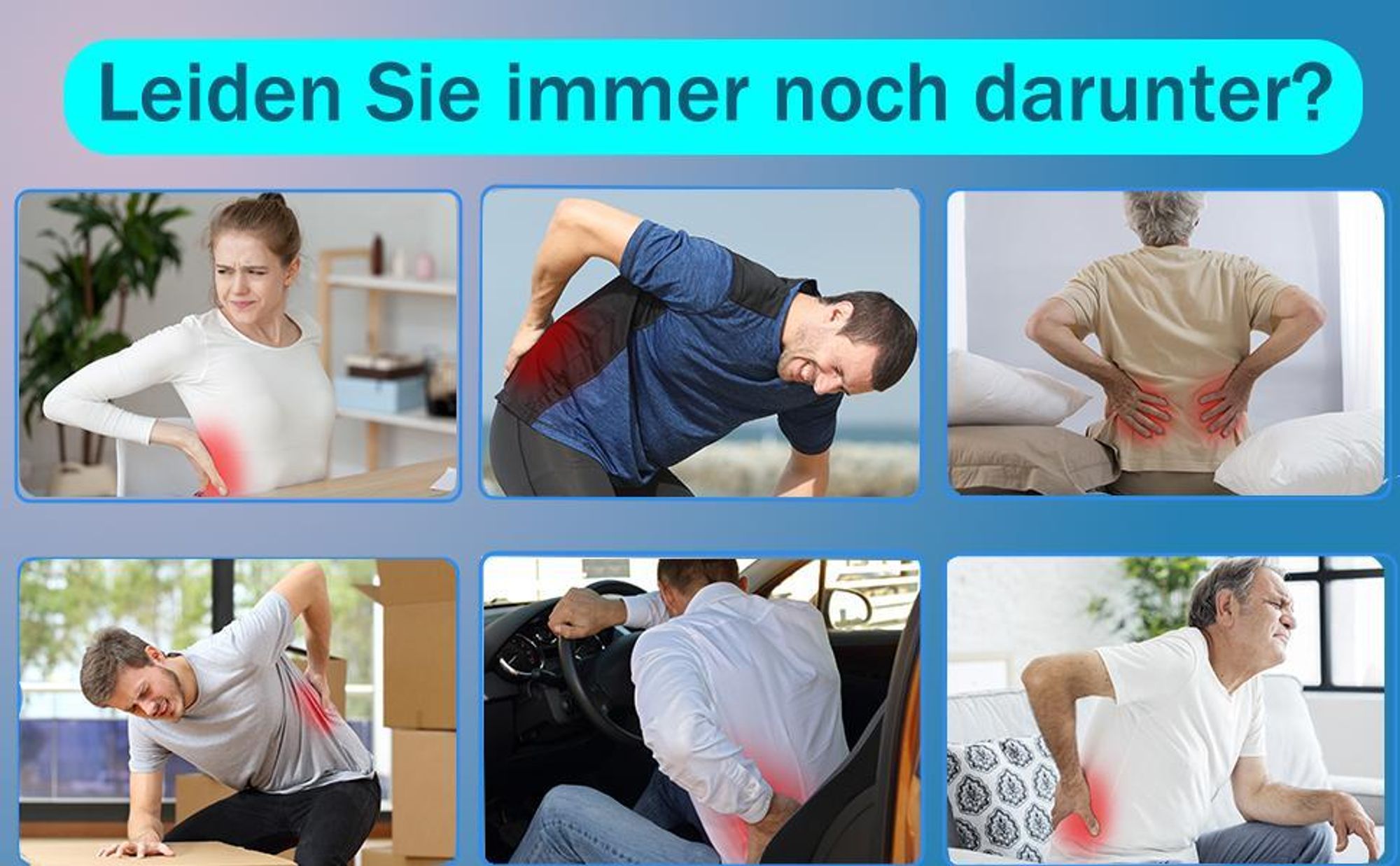 Rückenbandage, Bandscheiben-Gürtel, Lendenwirbelstütze, mit Stützgürtel Rückenstütze Rückengurt mit 6 Streben, Linderung und Haltungskorrektur