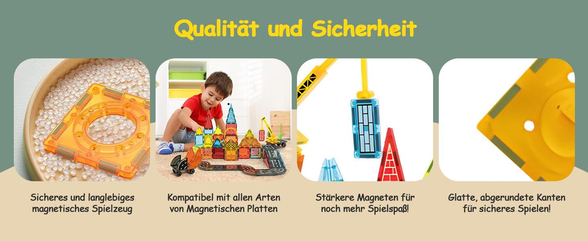 Olvy Magnetische Bausteine Montessori Spielzeug -Magnetic Tiles Kinder -Magnetbausteine - Magnetisches Konstruktionsspielzeug Ab 3 Jahre - Baumeister