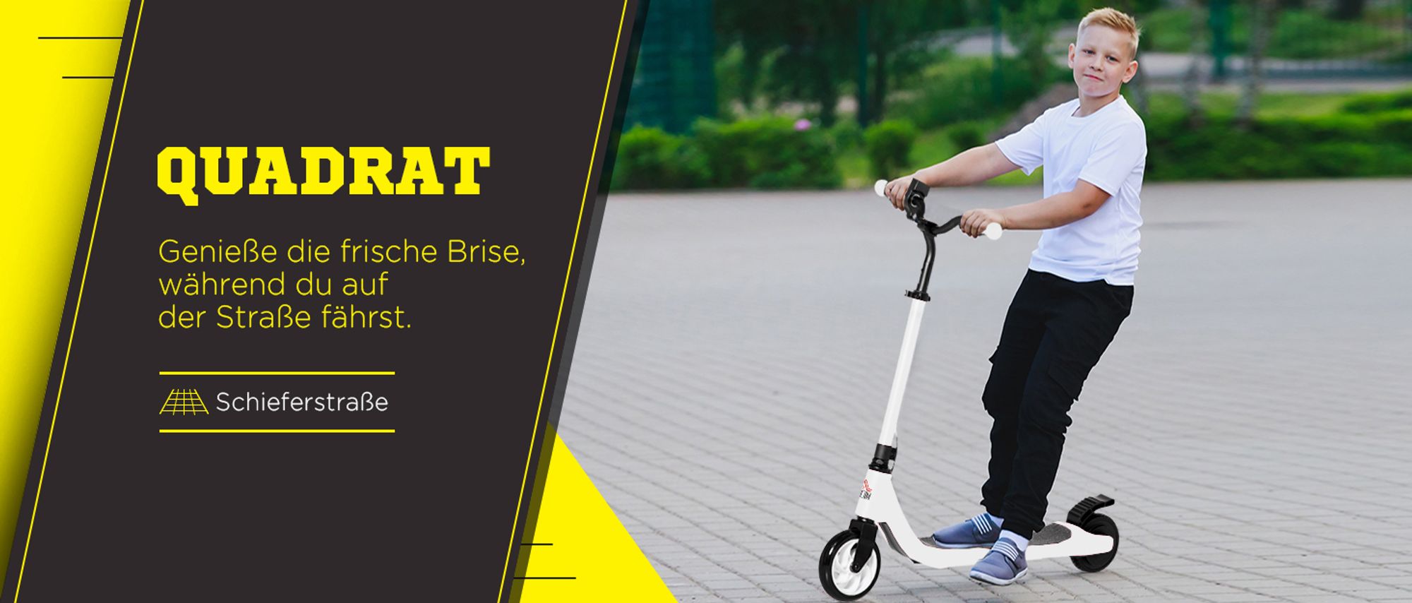HOMCOM E-Scooter höhenverstellbarer Elektroroller bis 50kg ab 6 Jahren