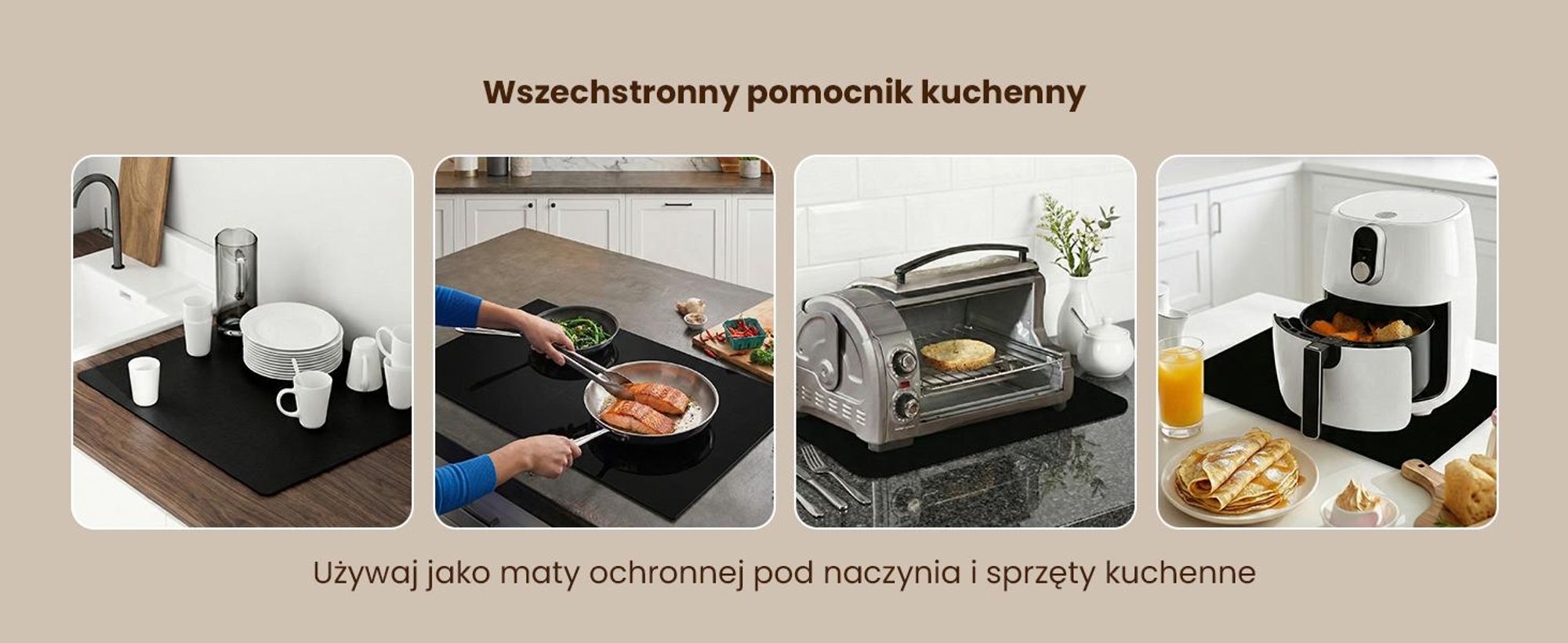 Extralink mata ochronna pod płytę indukcyjną przezroczysta 53 x 61 cm