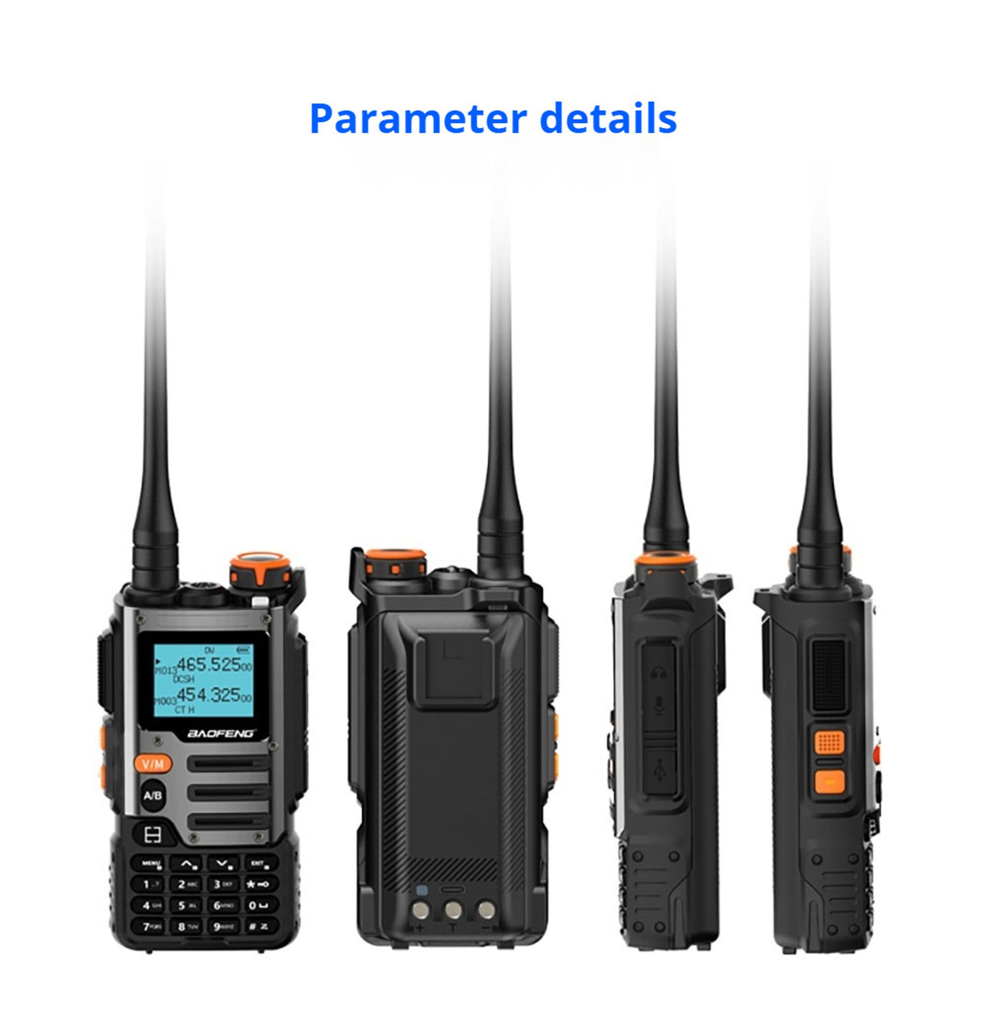 BAOFENG UV-K68 VHF/UHF Dualband 5W tragbares Funkgerät – Wiederaufladbares Walkie-Talkie für Camping und Wandern