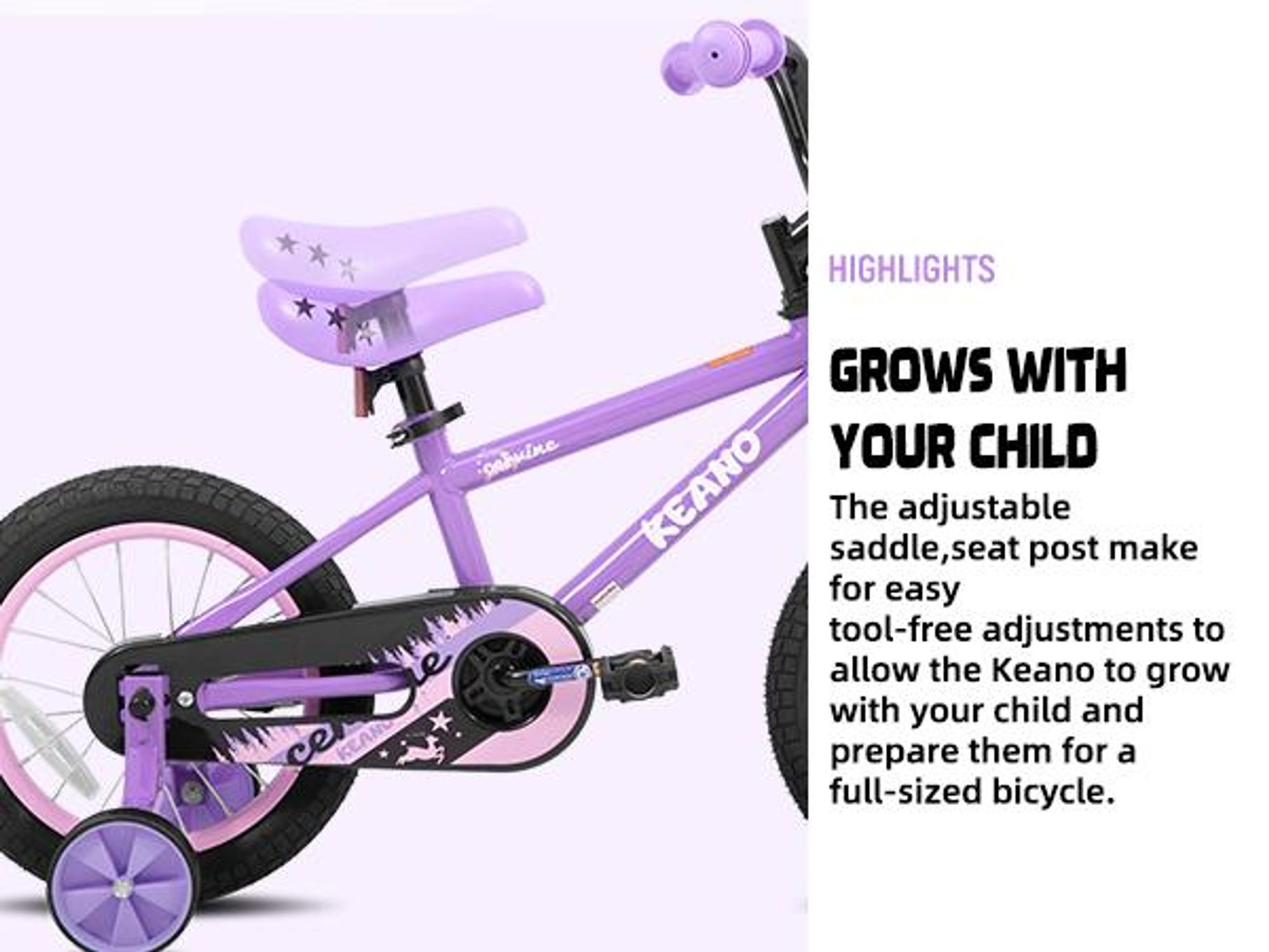 Joystar 14 Zoll-Kinderfahrrad für Jungen und Mädchen im Alter von 3 bis 8 Jahren, Kindergeschenk mit Stützrädern, Korb, geschlossenem Kettenschutz