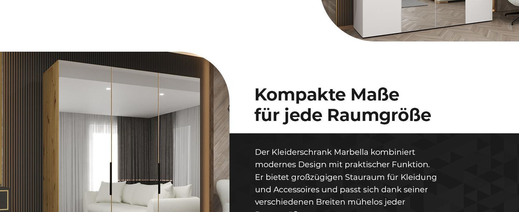 MEBLE KRYSPOL, Kleiderschrank, Schrank 150 cmx202x52, Schwarz, Kaschmir