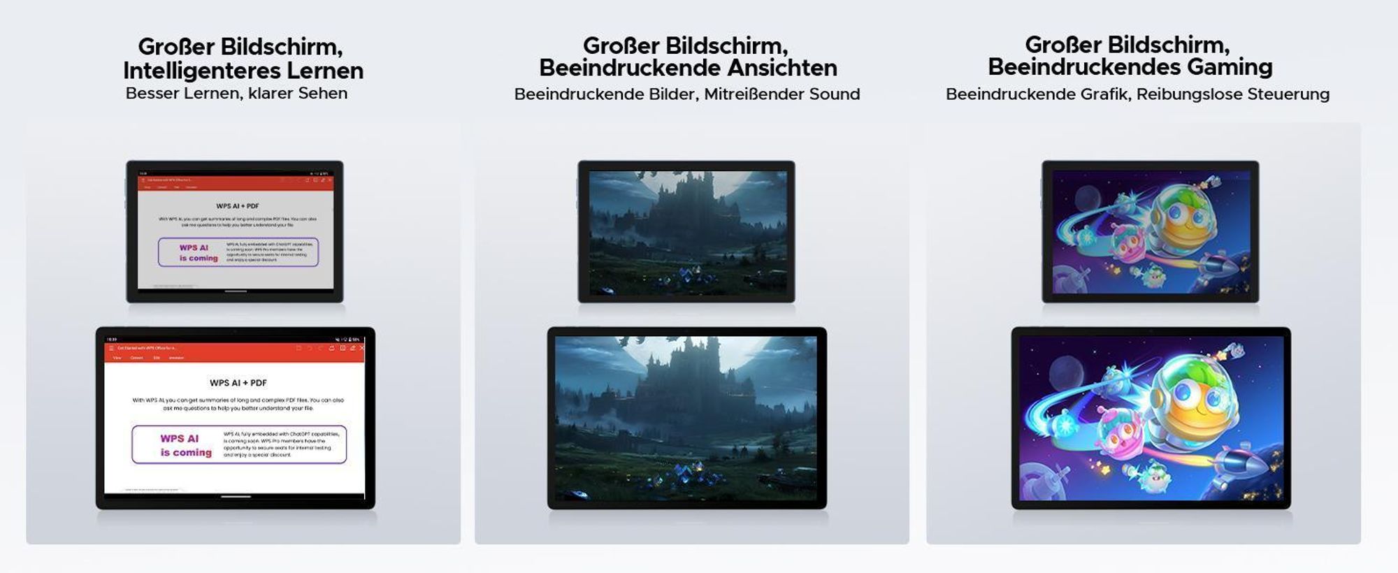 DOOGEE U13 Pro Tablet Android 16, 13,4 Zoll, 36 (6+30) GB + 256 GB(bis 2TB erweiterbar), 120Hz, 11.000 mAh/18 W, Gemini AI, Widevine L1,Tastatur-Set
