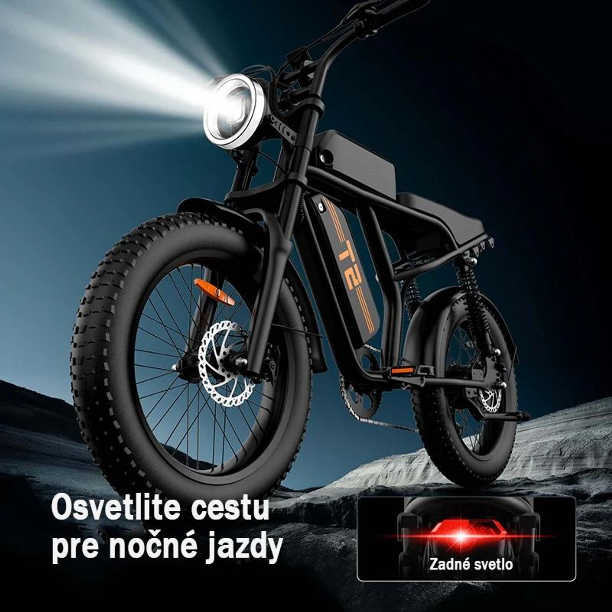 URLIFE T2 Elektrický Bicykel - Motor 250W Batéria 48V 15.6Ah Kotúčové brzdy Asistent pedálov - Čierna