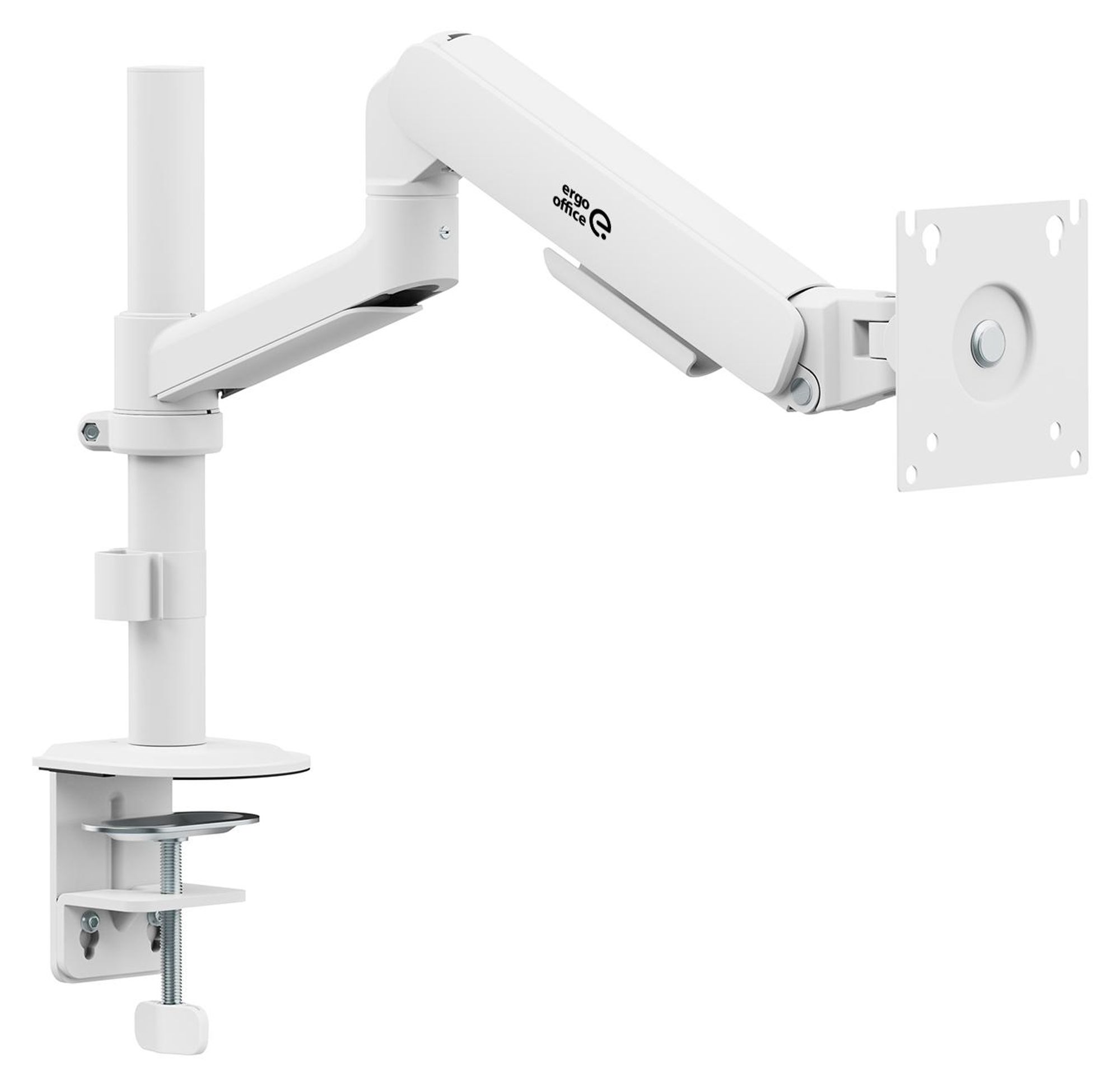 Ergo Office Monitorhalterung/-aufhängung Gasfeder 17"–32" 1–10 kg mattweiß max. VESA 100×100, ER-691 W
