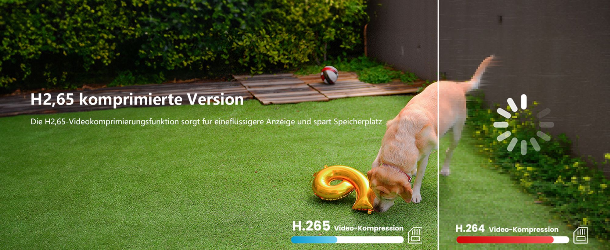 ieGeek 2K Überwachungskamera Aussen Wlan Akku Outdoor Kamera Security Camera Farbnachtsicht mit PIR Bewegungserkennung, Personen Erke