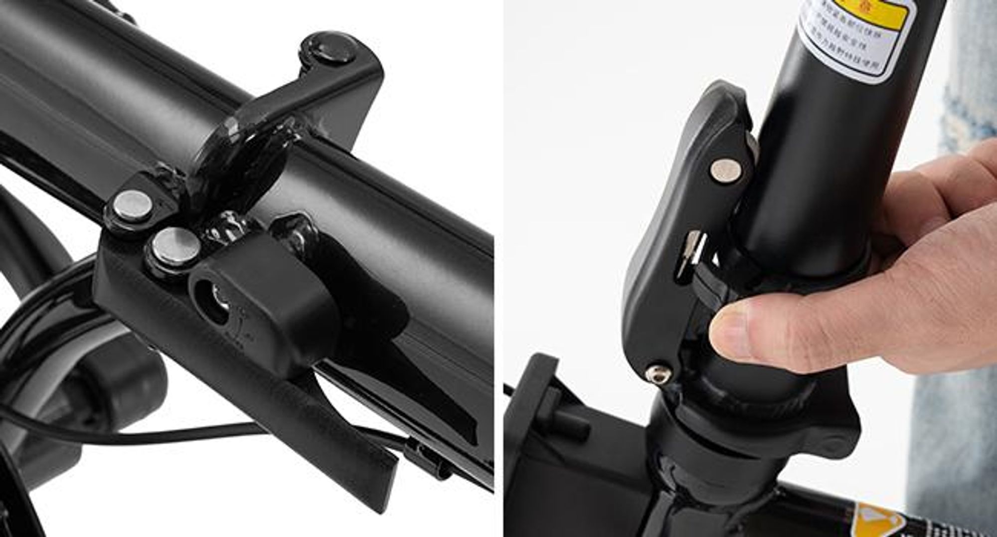 ROCKBROS SKN Klapprad 20 Zoll Faltrad, Hi-Ten Stahl Rahmen mit 7 Gang mit Gepäckträger & Schutzbleche City Bike Pendler EU Schwarz