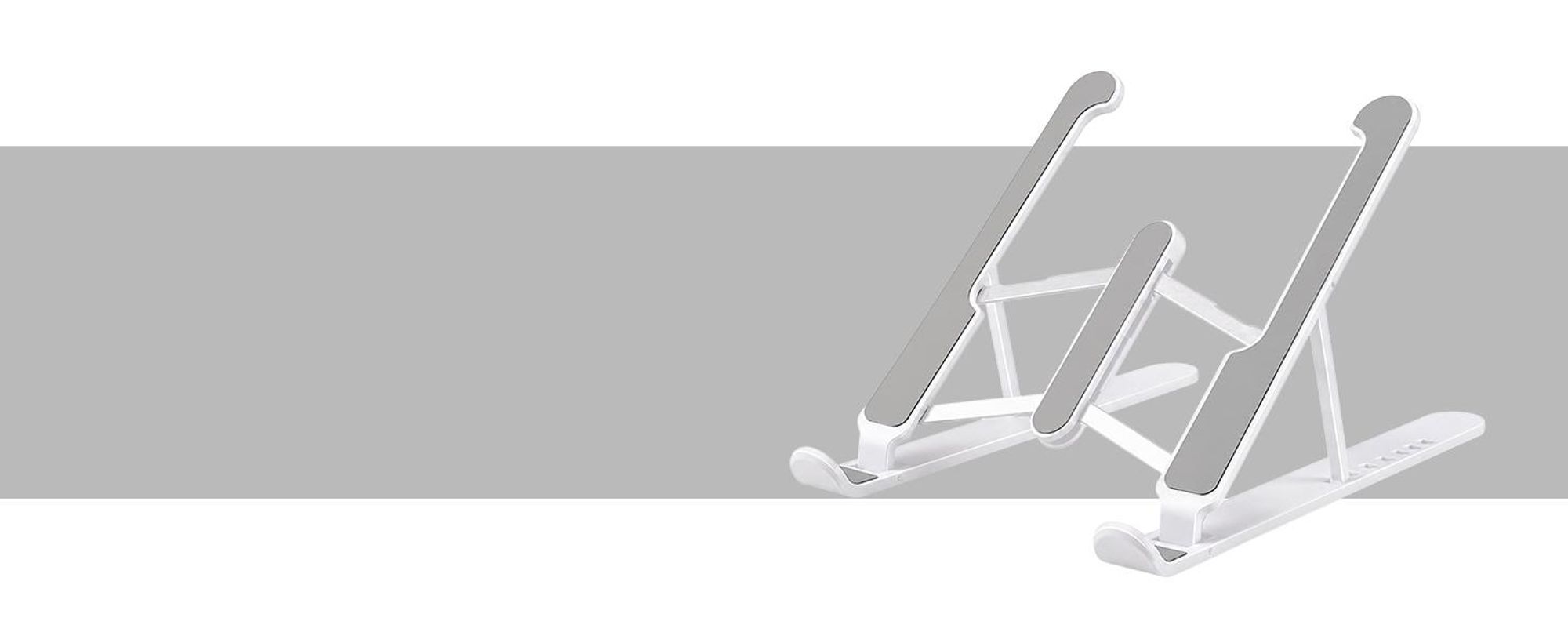 KRUMAD Laptopständer höhenverstellbar und faltbar, Notebook Halterung für Laptop und Tablet, verstellbarer Schreibtischständer ergonomisch mobil