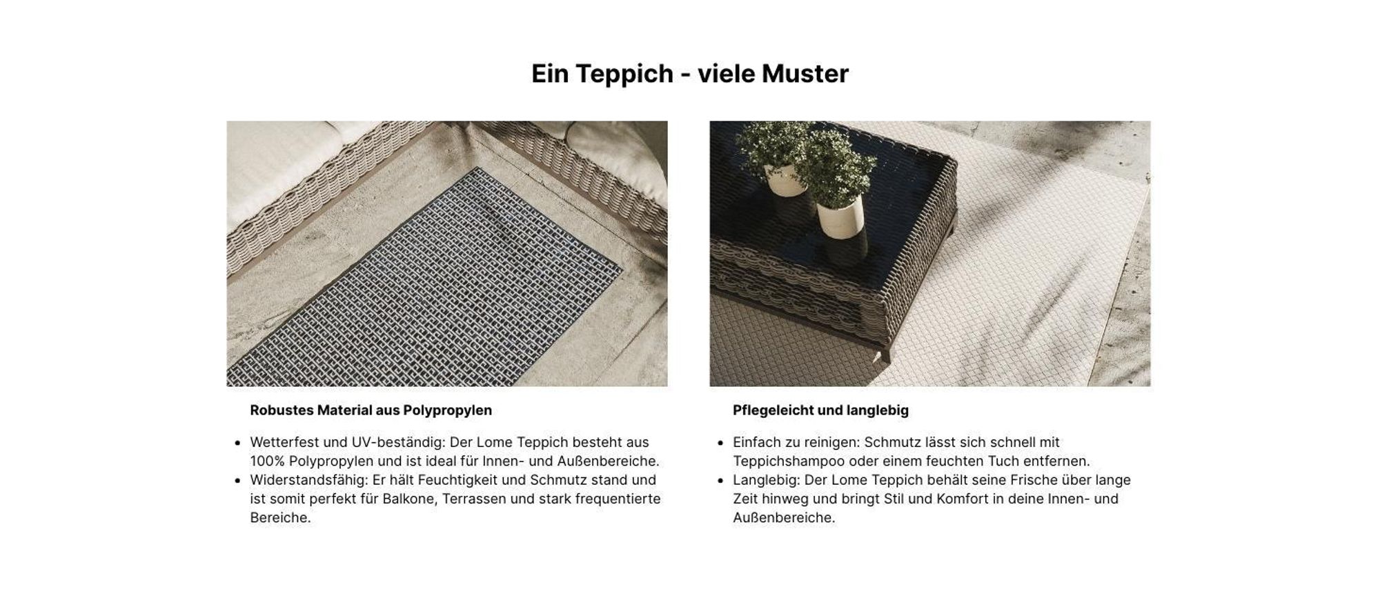 Interiyou In- & Outdoor-Teppich Lome Blau D1 200x300 cm
