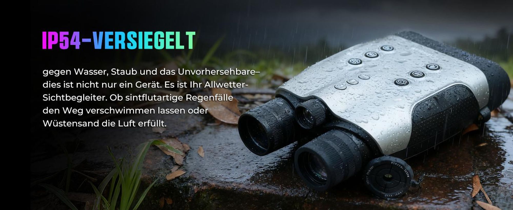 CIGMAN CNVPRO Nachtsichtgerät Echte 4K, 52MP, 1200m Reichweite