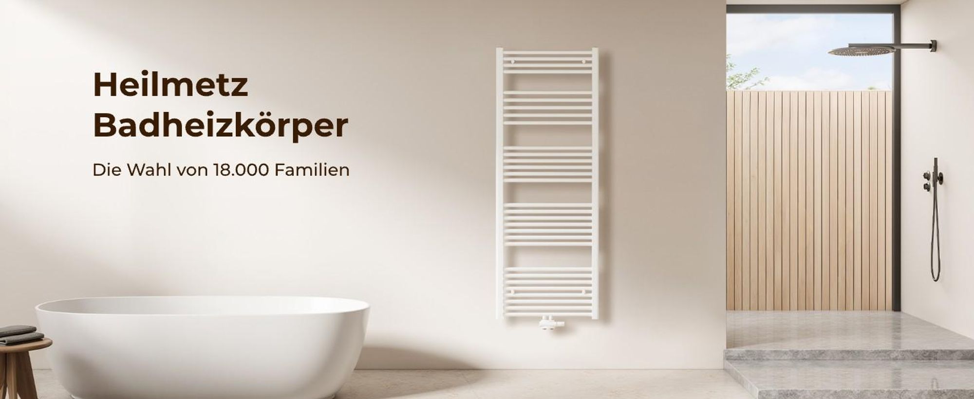 Heilmetz Badheizkörper Weiß 1600x600 mm, Handtuchtrockner aus Q195-Stahl, Mittelanschluss 50mm, 761W Handtuchheizkörper für Badezimmer Ohne heizstab