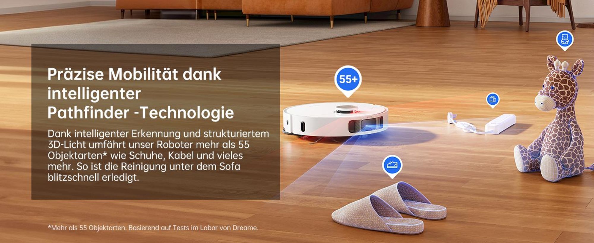 Dreame L10s Pro Ultra Heat Roboter Saugroboter mit Wischfunktion,Automatische Moppreinigung,heißem Wasser,7000Pa,Doppelte Mopp- und Bodenreinigung