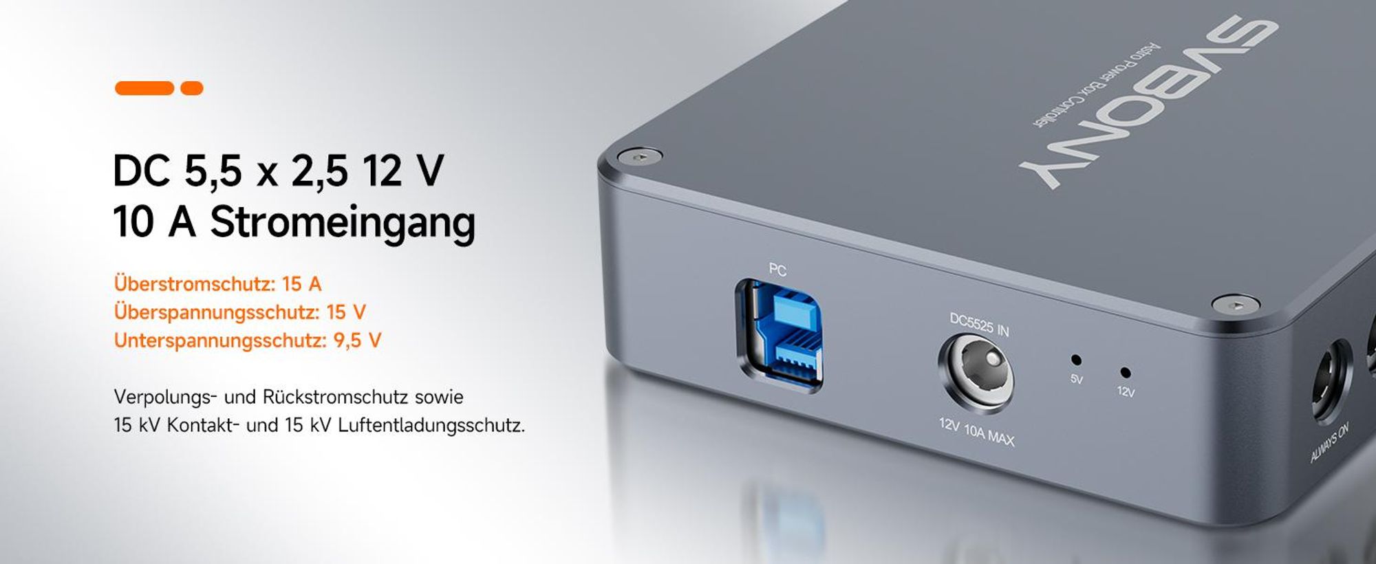 Svbony SV241 Pro Teleskop Power Management Box, Astronomisches Teleskop Zubehör, USB 3.0+DC Fotografie Astronomie Power Controller Adapter