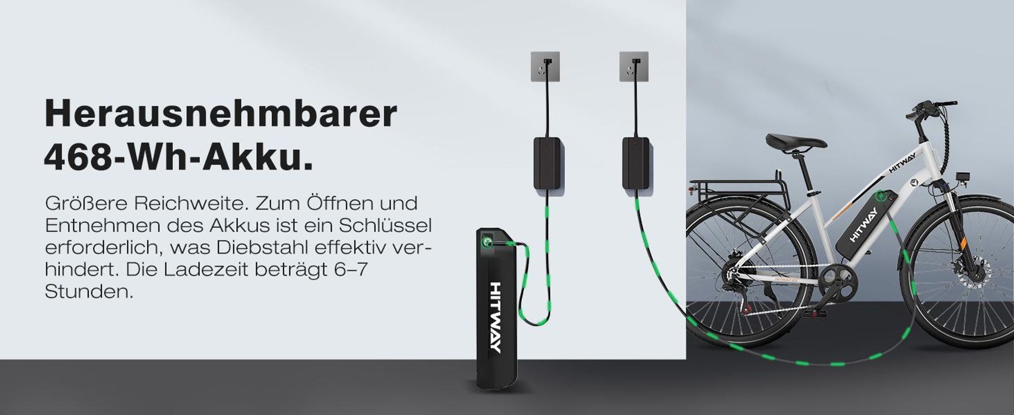 HITWAY E Bike, City E-Bike & E-Hollandrad,36V/13Ah 468 Wh,28 Zoll,MTB,7 Gang, 25km/h, Heckmotor, Kettenschaltung, LCD Display, E-Citybike Damen Herren