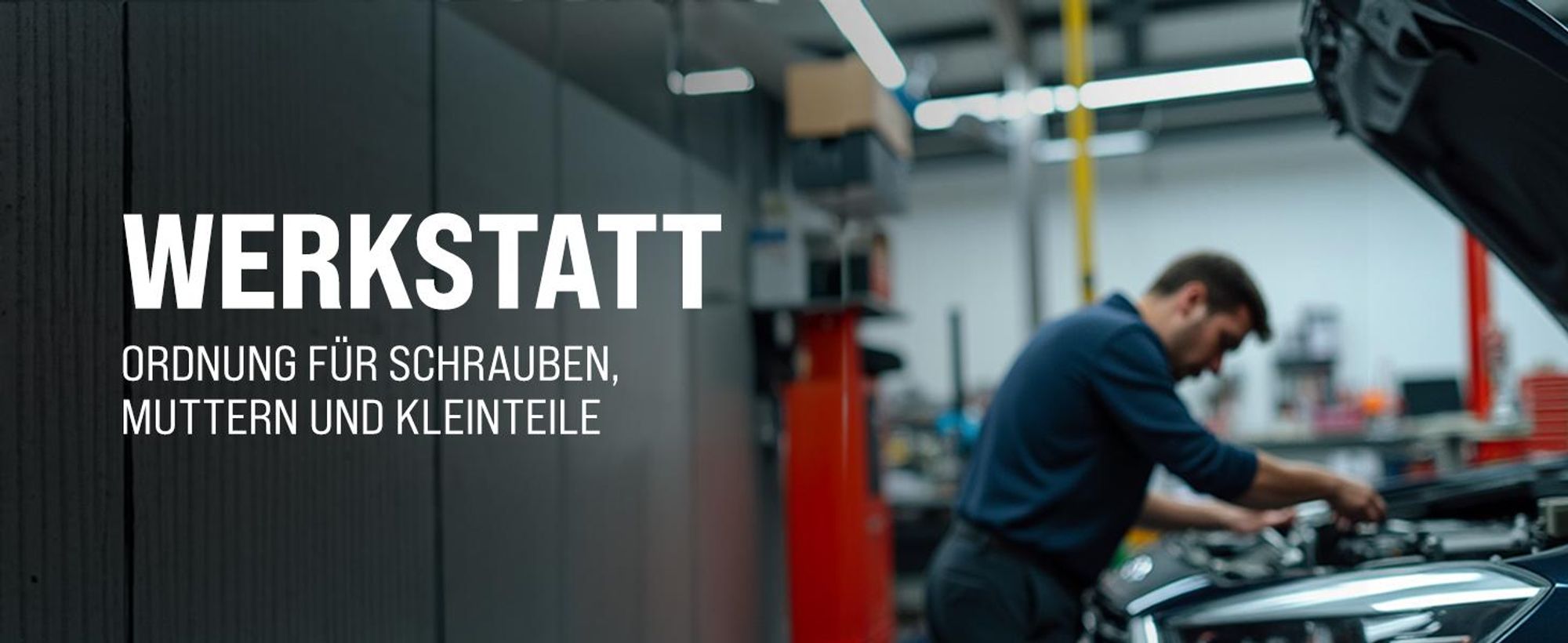 64-teiliges Stapelboxen Set für Wandregal aus Polypropylen, Boxen herausnehmbar