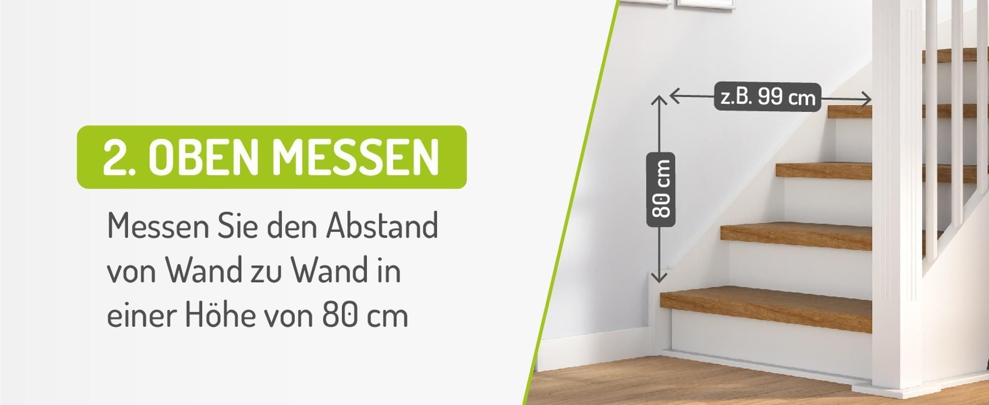 BOMI® Türschutzgitter Ohne Bohren 63-251 cm | 90° Feststellfunktion | Schließt automatisch | Kinderschutzgitter zum Klemmen