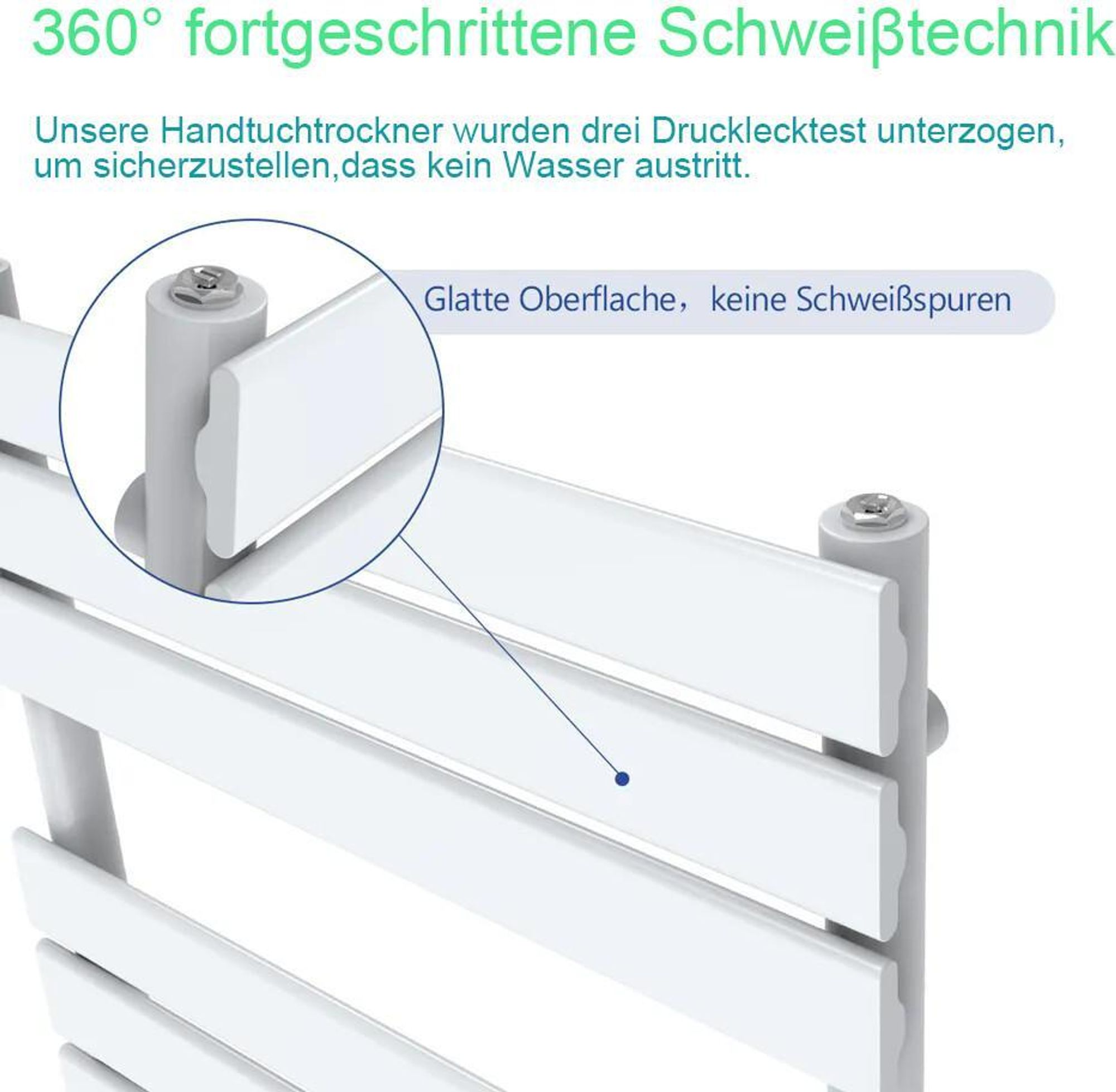 Acezanble Design Heizkörper Flach 1600 x 450 mm Weiß Doppellagig Vertikal Paneelheizkörper Mittelanschluss Radiator Heizung für Wohnzimmer 1593W