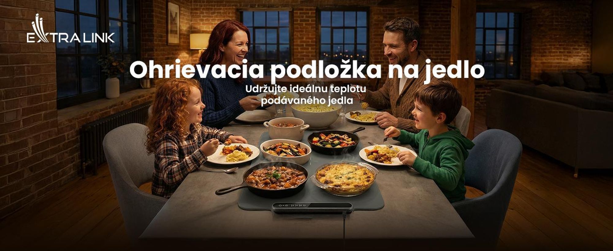Extralink Silikónová Ohrievacia Podložka 250W Skladací Ohrievač Tanierov 47x32 cm