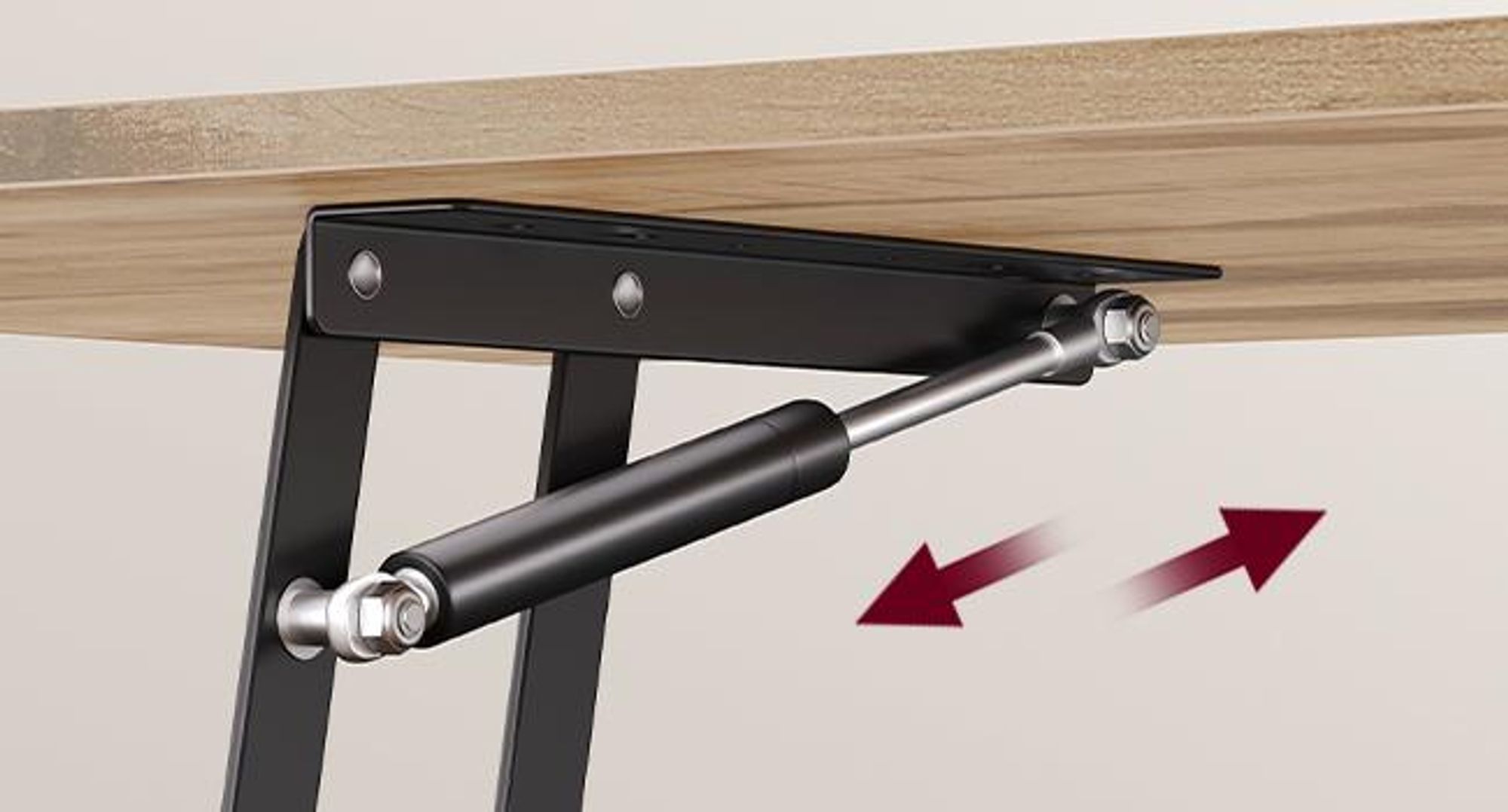 VASAGLE Wohnzimmertisch mit Stauraum, höhenverstellbarer Sofatisch, Couchtisch für Wohnzimmer, 100 x 50 cm, kamelbraun-schwarz