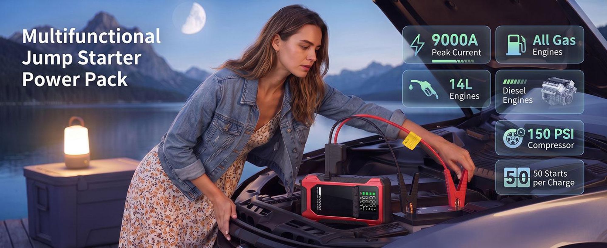 Auto Starthilfe,Jump Starter,Starthilfekabel,Powerbank,Starthilfebox,Starthilfegerät,Ladegerät