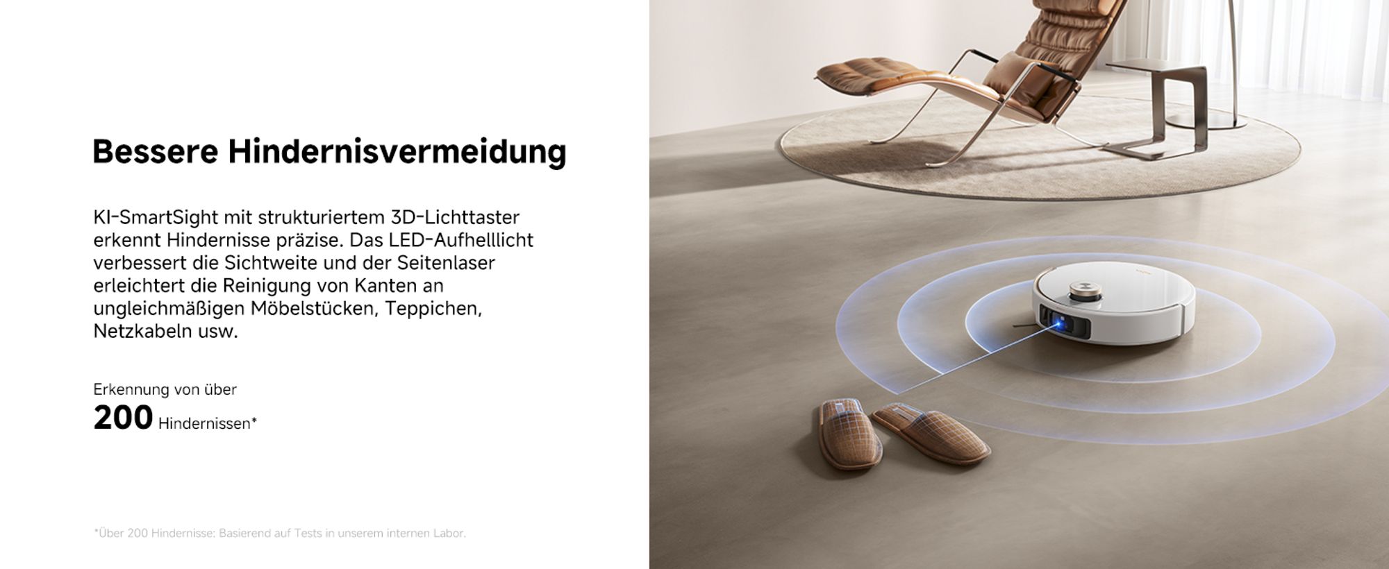 MOVA V50 Ultra Complete Saugroboter mit Wischfunktion, Einer Saugkraft von 24000Pa,anhebbare Navigation,Warmwasser-Wischen mit DuoSolution-System,Weiß