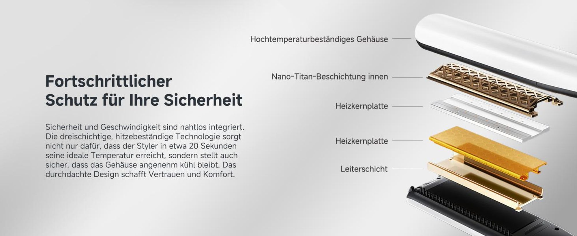 Dreame AuraSteam Frisur Haarglätter,glatte&lockige,Heizplatte,flexible 3D-Platte,zweireihige Dampffunktion,abnehmbarer Wassertank,5 Temperaturstufen