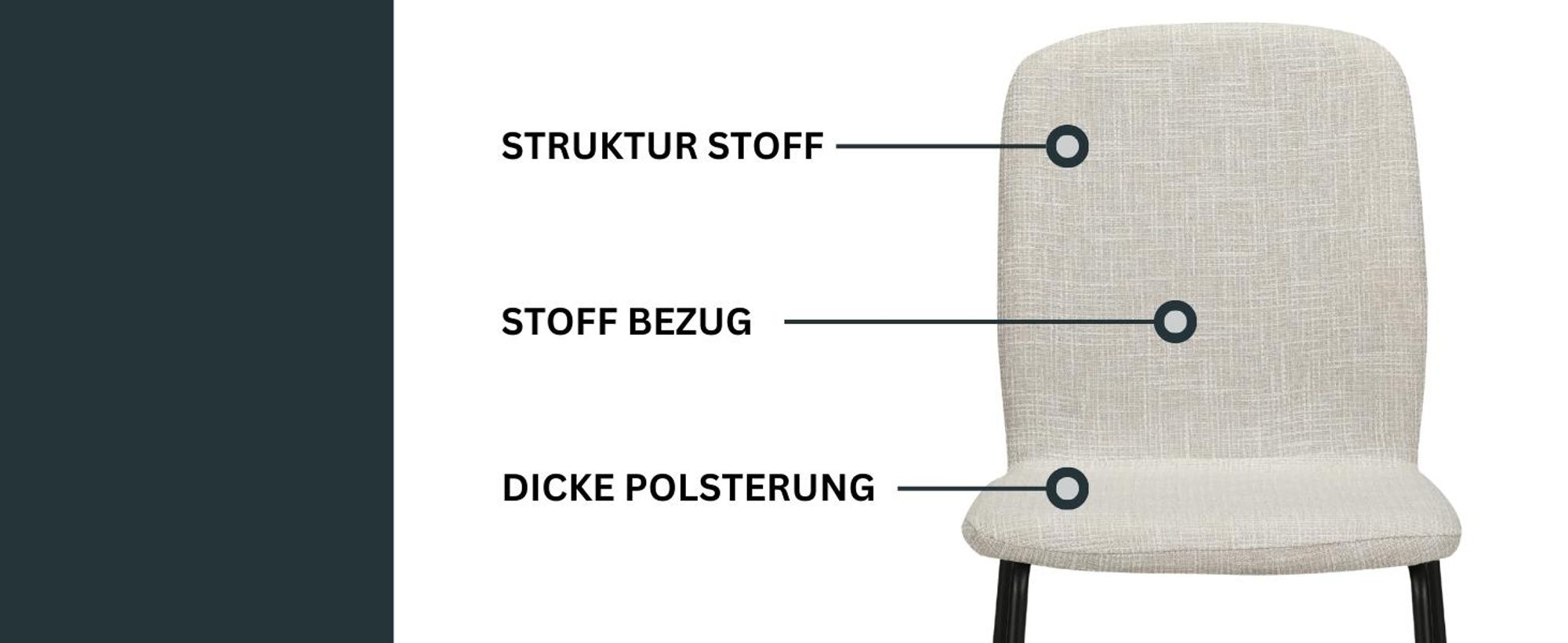 Albatros Esszimmerstühle 4er Set ENNA, grau - stapelbar, bequemer Polsterstuhl - Eleganter Küchenstuhl, Stuhl Esszimmer oder Esstisch Stuhl, Konferenzstuhl , Stückzahl:4, Farbe:Grau