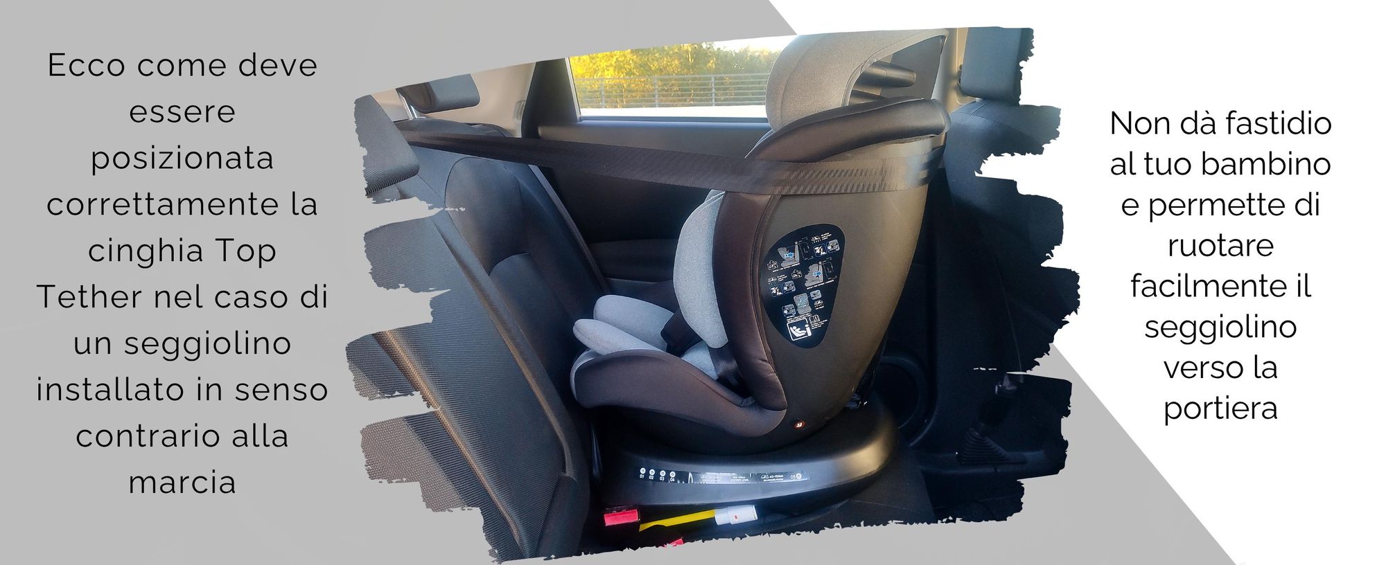 KidsZone Seggiolino Auto 0-36 kg Isofix Girevole 40-150 cm i-Size