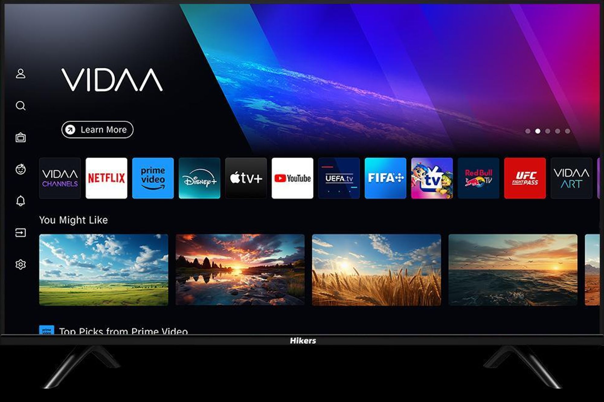 Hikers 43Z1 Téléviseur Smart TV - Écran 43 pouces Résolution FHD 1920*1080 Soutien Android Qualité Sonore Dolby Atmos - Noir