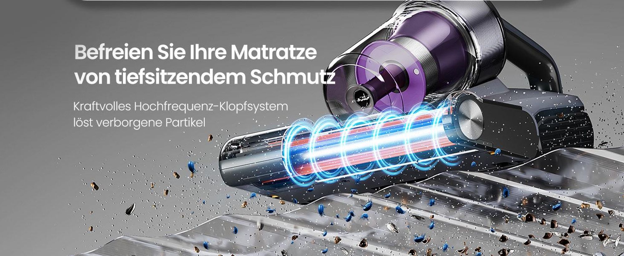 JIMMY BX8 Matratzenstaubsauger: 600W, 15kPa, UV-C, Ultraschall, Staubsensor & Anti-Tangle Walze