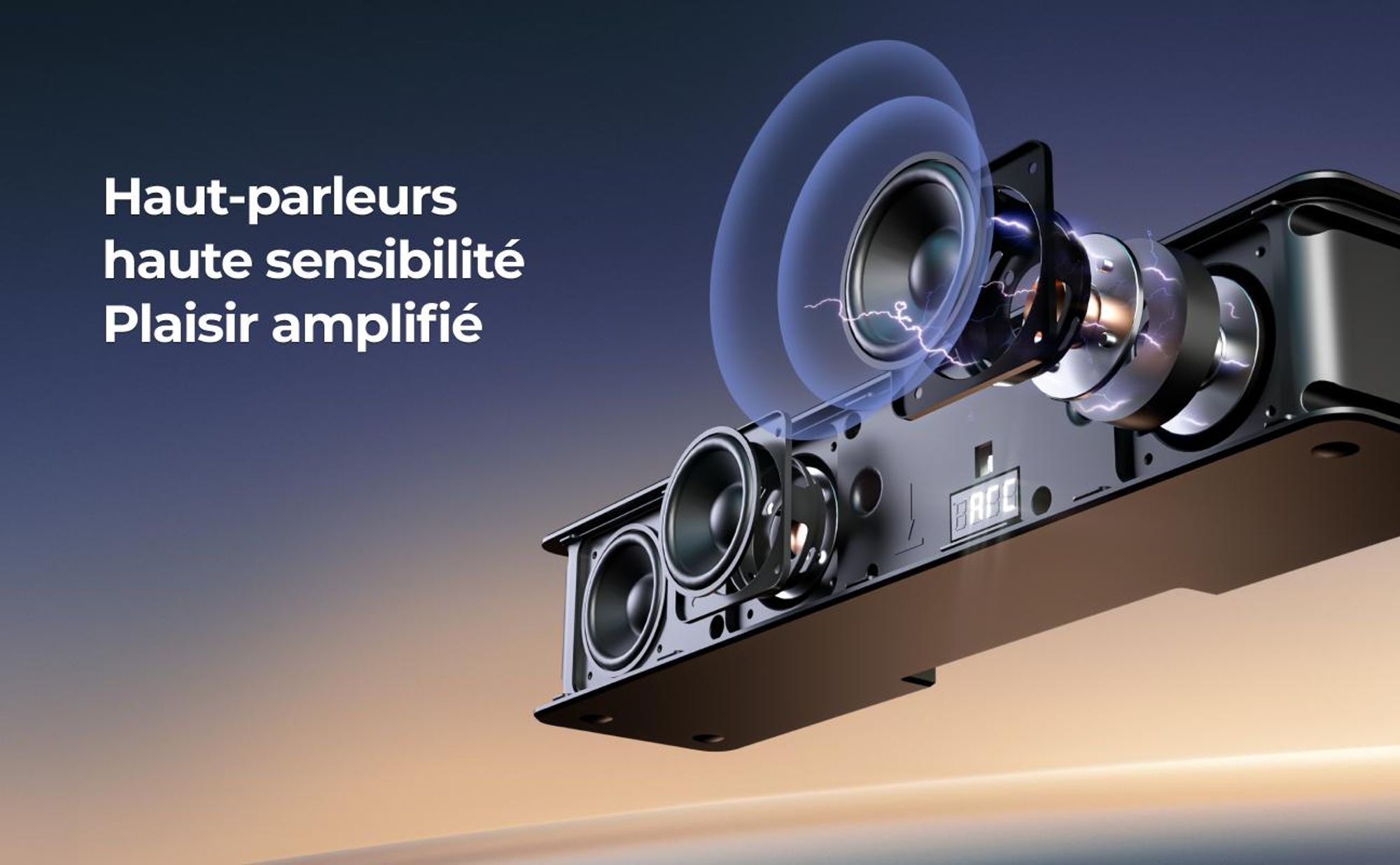 Barre de son ULTIMEA Poseidon M4T 5.1 avec Dolby Atmos, système de son surround 3D, barre de son pour appareils TV, avec caisson de basses, 2 enceintes arrière et Bluetooth 5.3