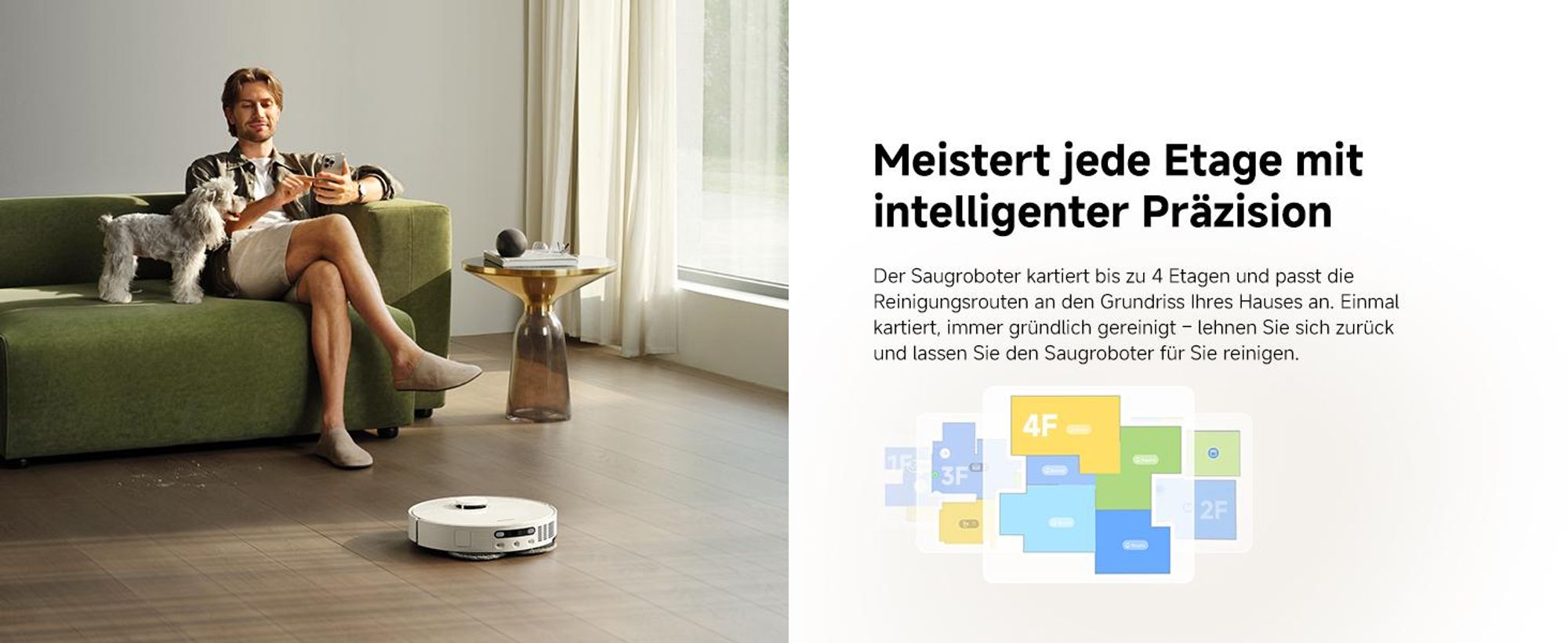 Dreame L10s Ultra Gen 3, Beutellos, Weiß, Rund, Staubbeutel, 0,25 l, Ladend