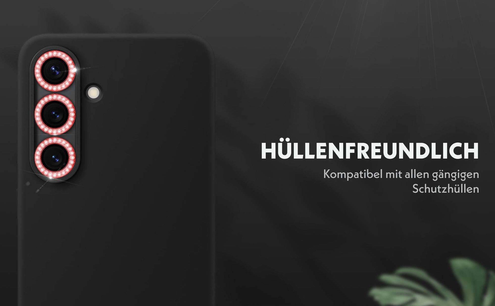 Kameraschutzglas Set für Samsung Galaxy S25 kompatibel mit allen gängigen Hüllen