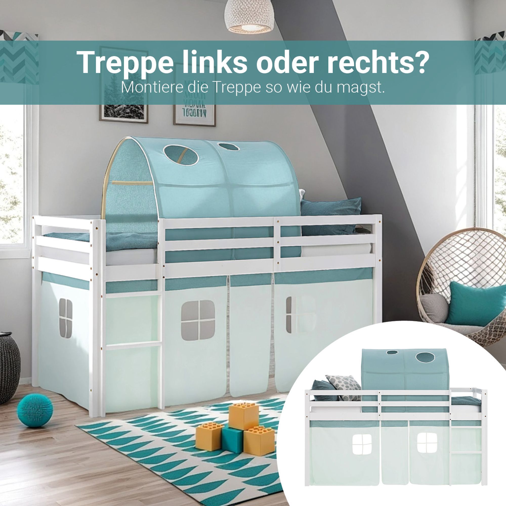 Leiter ist links oder rechts montierbar