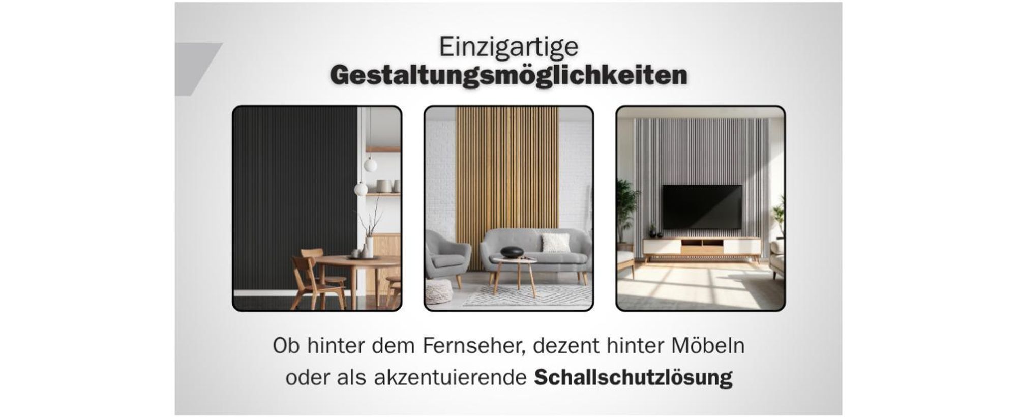 HEXIM Akustikpaneele 278x60cm Holz Mila - flexible Holzpaneele Platten Wandpaneele Wanddeko Kombipaneel Wandverkleidung Schalldämmung Akustikfilz braun (1.67m² Pecan)