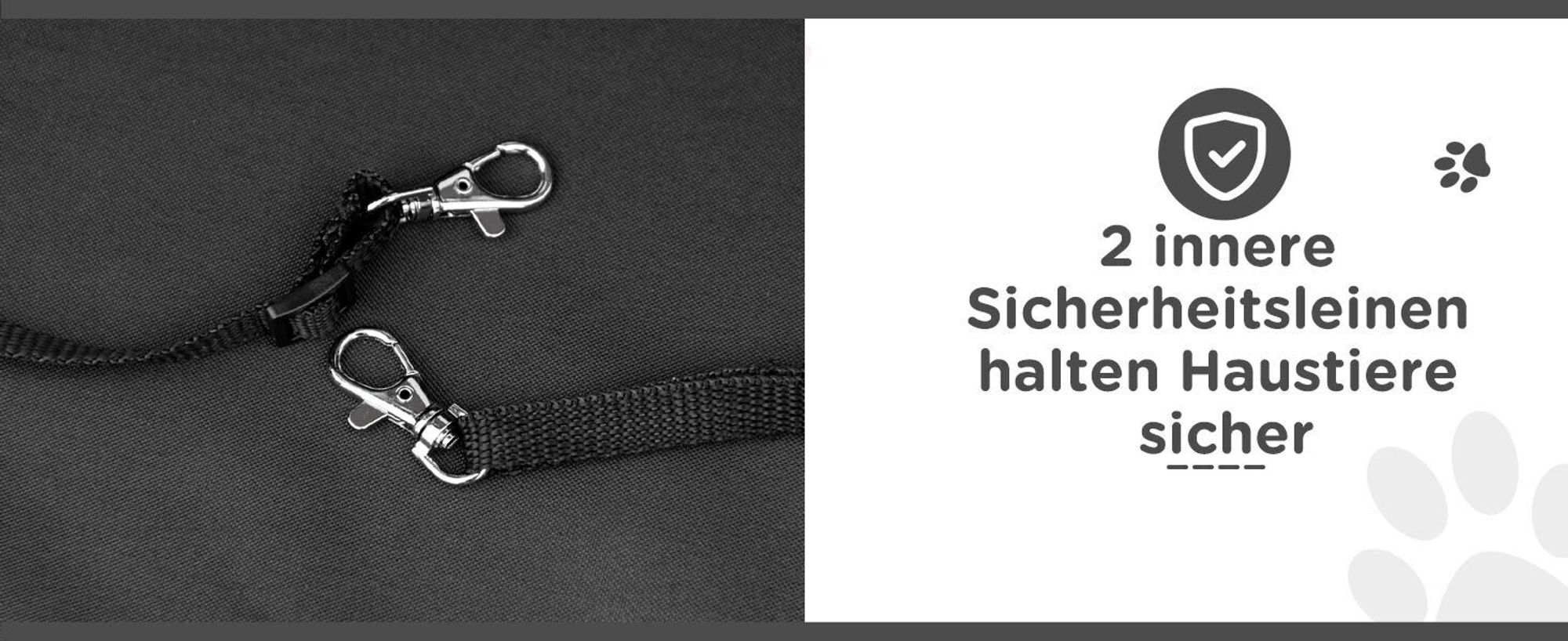 PawHut Hundewagen, Hundebuggy mit Kissen, faltbarer Hundetrolley, Katzenbuggy für große und mittelgroße Hunde, Hundetrolley mit Netzfenster, Sicherheitsleinen, Tasche, Oxfordstoff, Grau