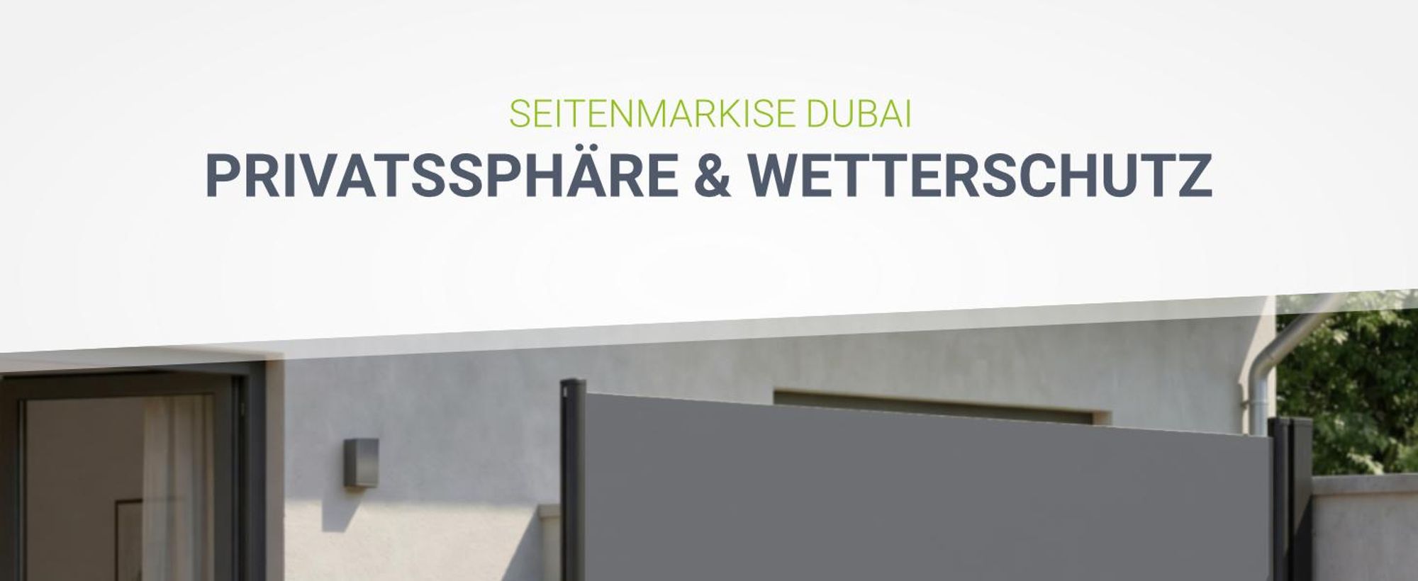 Famanu Seitensichtschutz Dubai - 300 x 160 cm - Dunkelgrau