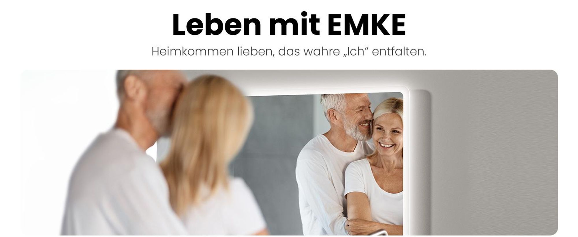 EMKE Badspiegel mit 3X Vergrößerung Touchschalter 3 Lichtfarben Dimmbar Antibeschlag Uhr Bluetooth 80X60cm