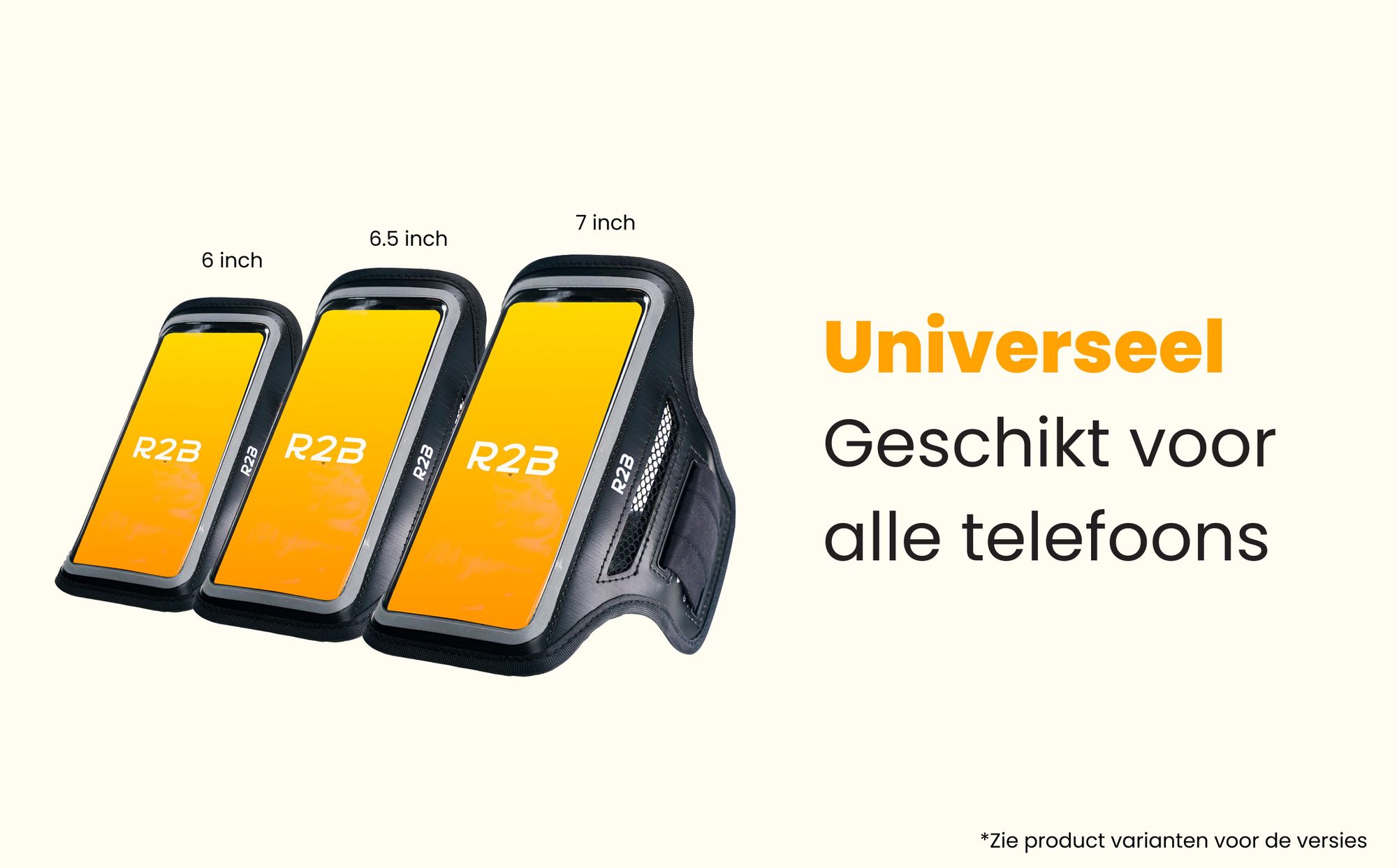 R2B Hardloop Telefoonhouder tot 7 inch – Waterdichte Sportarmband