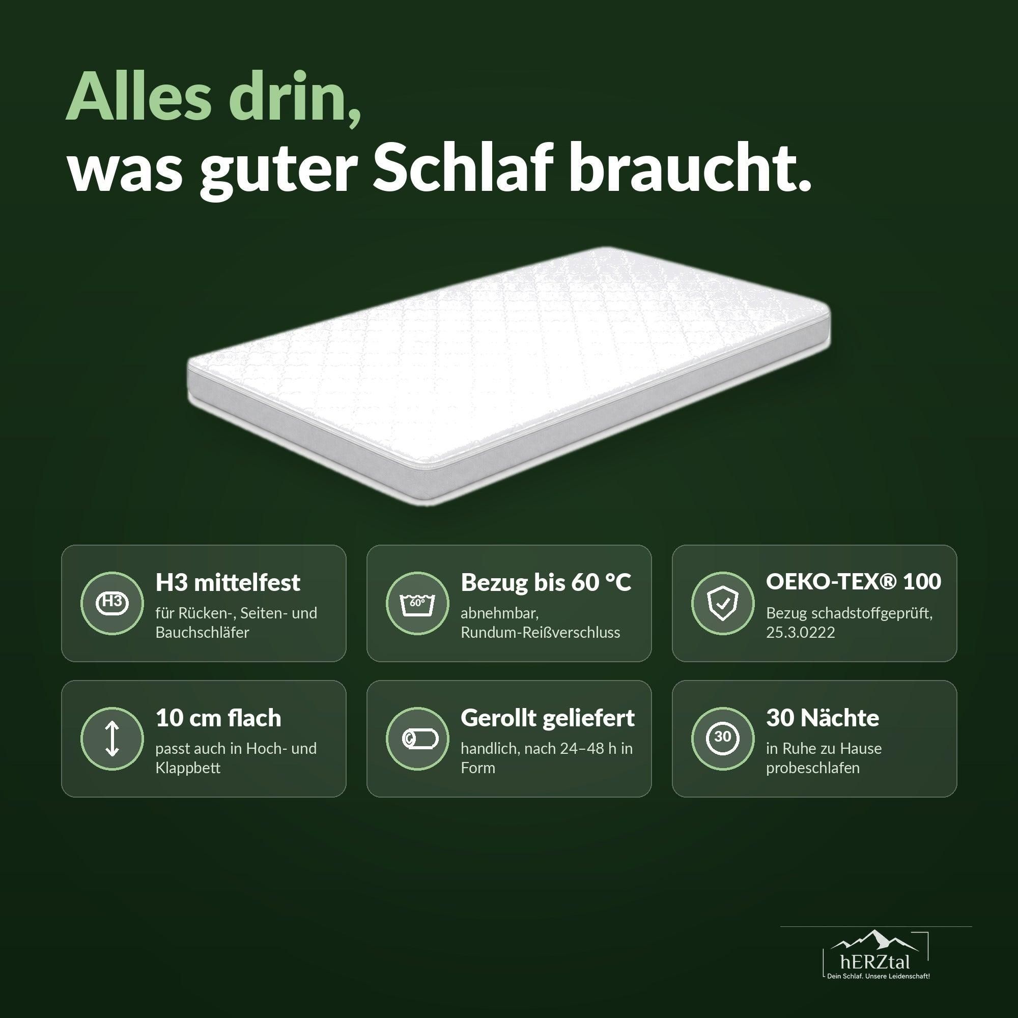 hERZtal Rebond 10 Rollmatratze – vorteile