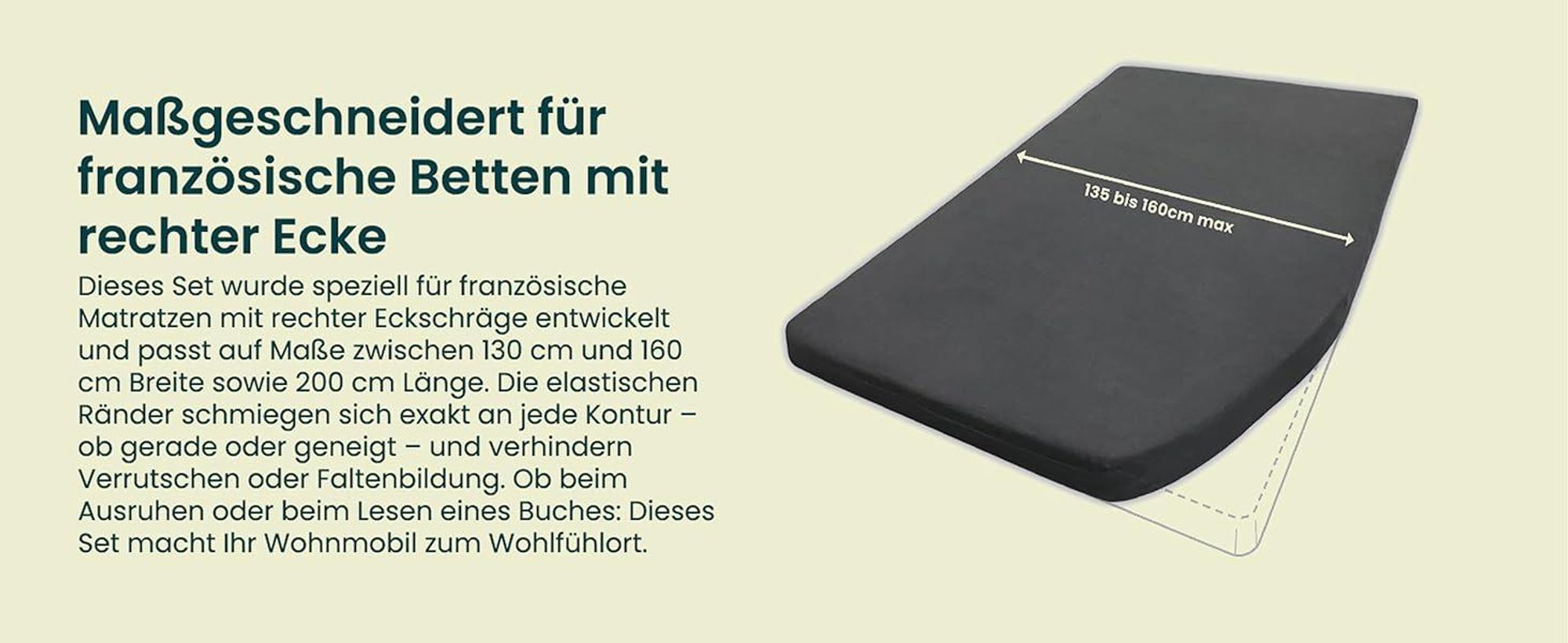 Dieses Bild erklärt den Molton-Matratzenschoner und seine Vorteile.