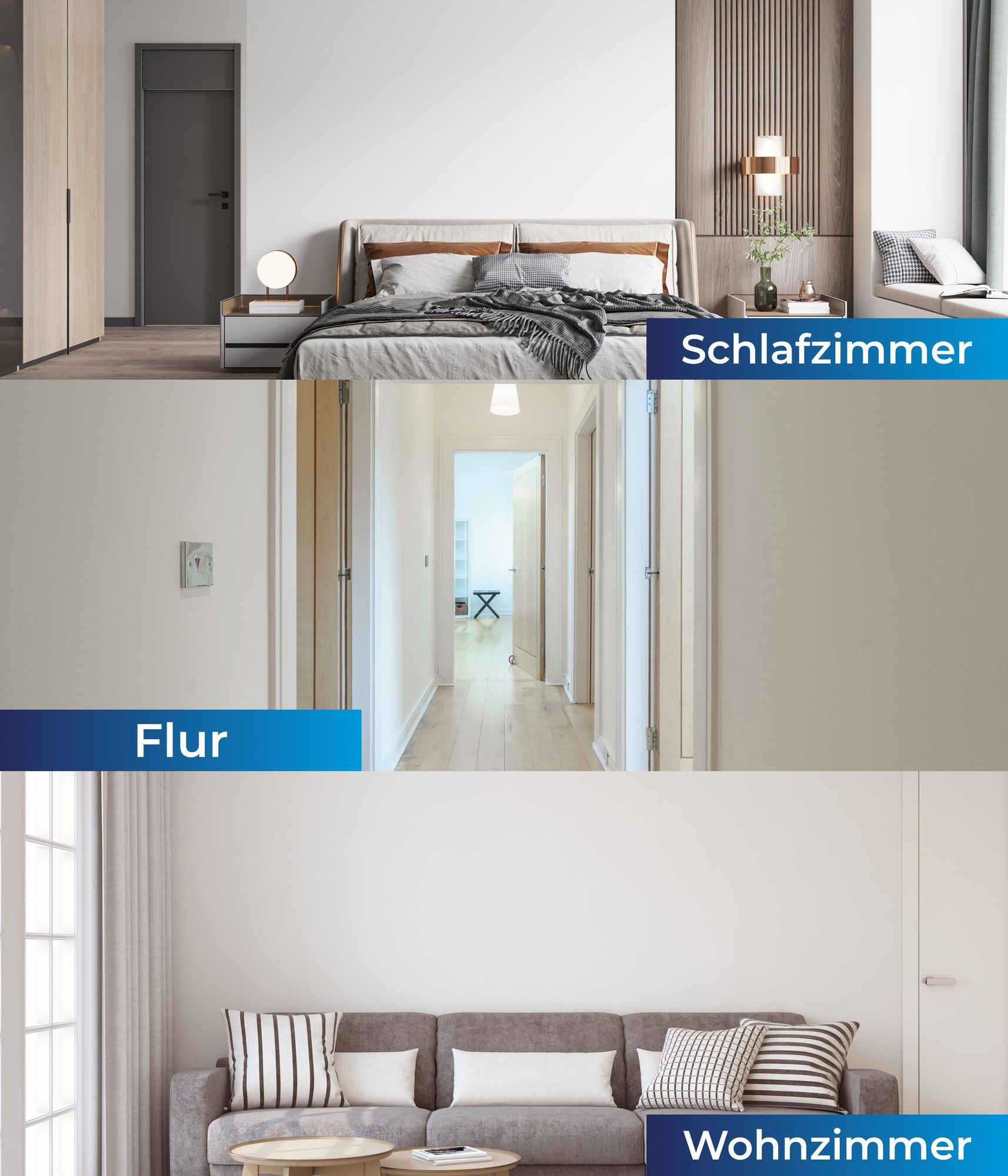 Plid® Rollputz innen & aussen fein Weiß matt [20kg] - atmungsaktiv hohe Deckkraft verarbeitungsfertig - Roll und Streichputz grob & fein - Innenputz