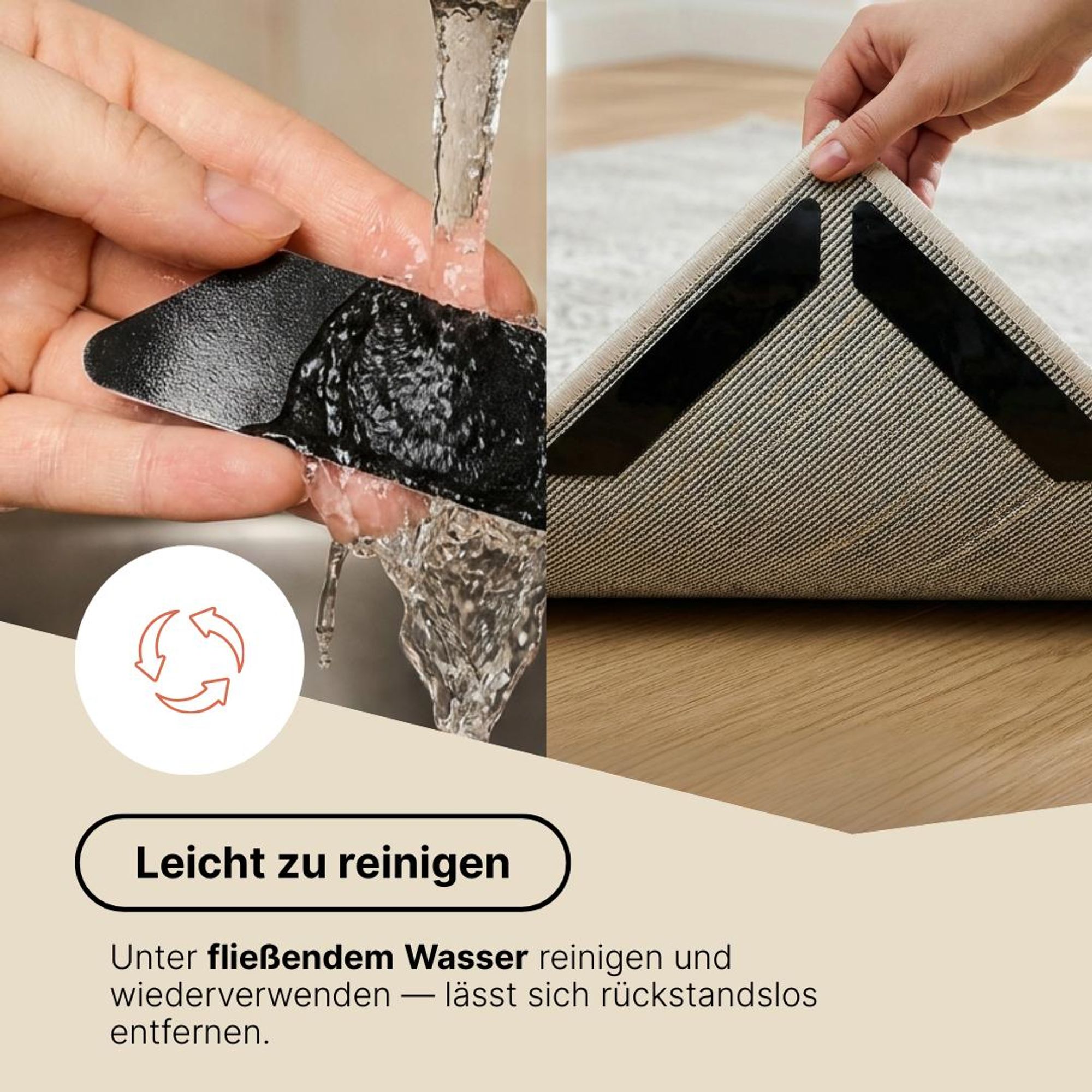 Rutschfeste Teppichunterlagen, Teppichstopper für sicheren Halt