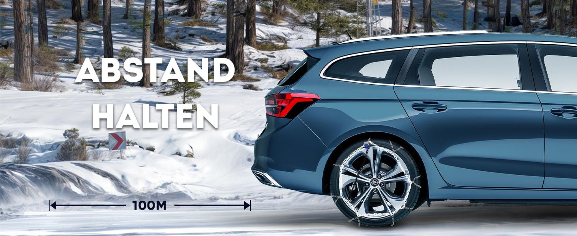 WERKTHOR Schneeketten 2x – Zugelassene Metall Schneeketten für PKW, optimaler Grip, schnelle Montage & passend für diverse Reifengrößen