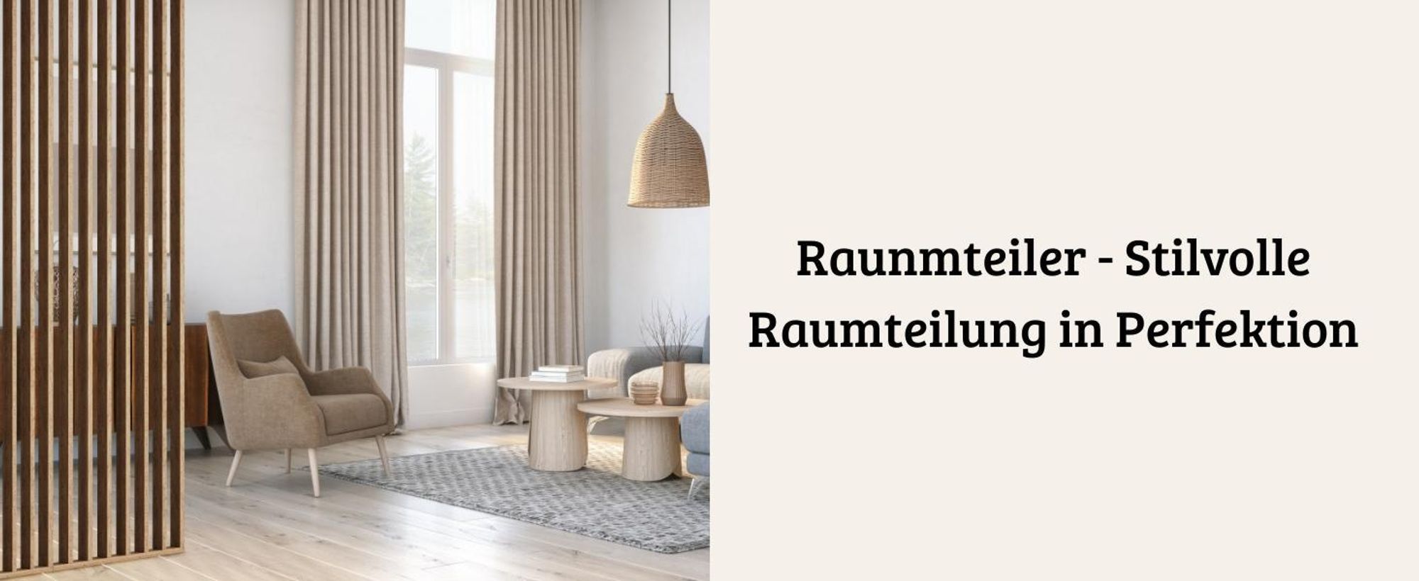 HEXIM Raumteiler Lamellenwand 275x58cm MDF Raumtrenner Trennwand - freistehende Holzlamellen Innendekoration - moderne Raumgestaltung Lamellen-Sichtschutz (Saragossa Eiche)